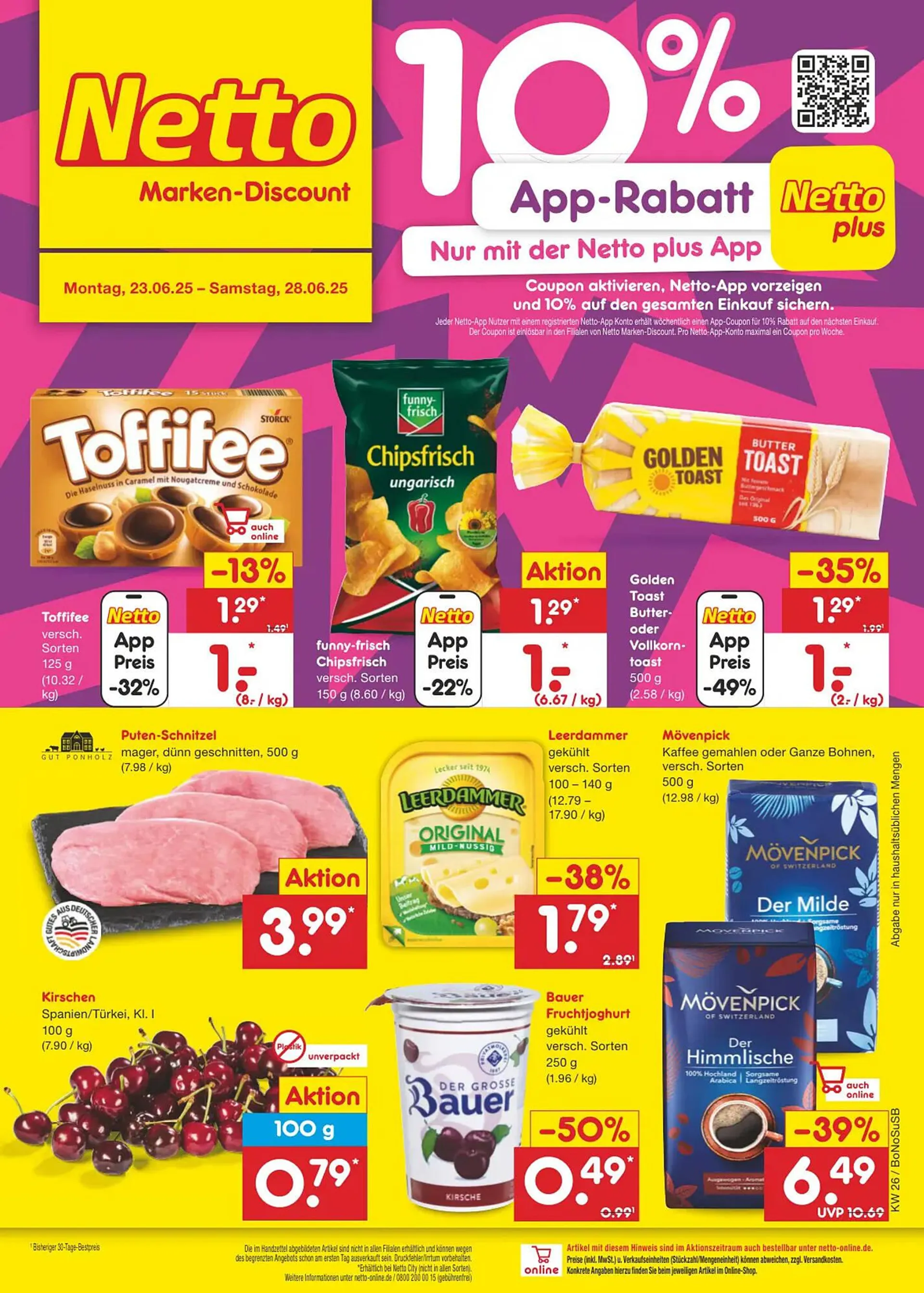 Netto Marken-Discount DE folder van 23 juni tot 28 juni 2025 - Folder pagina 1