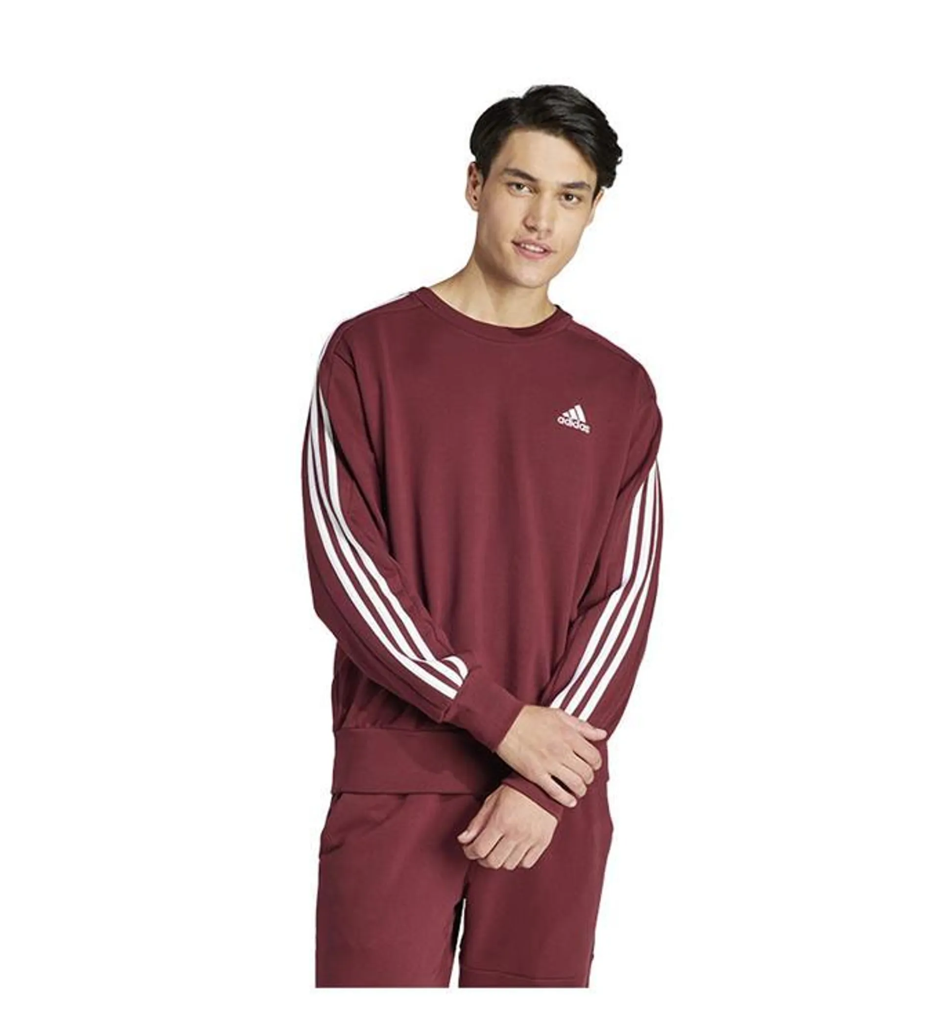 adidas Men Essentials French Terry 3-Stripes Sweater