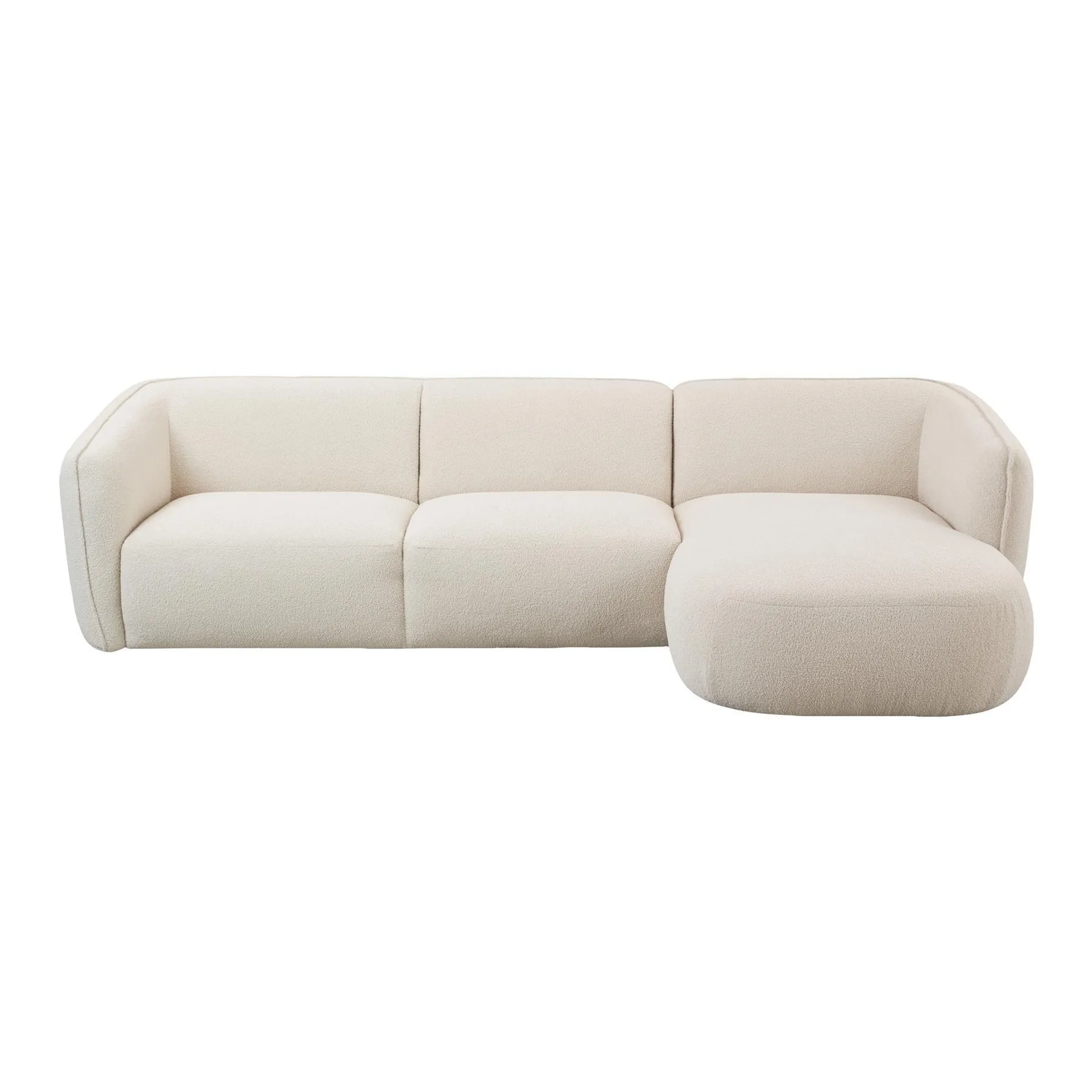 by fonQ Soft Chaise Longue Rechts - Crème