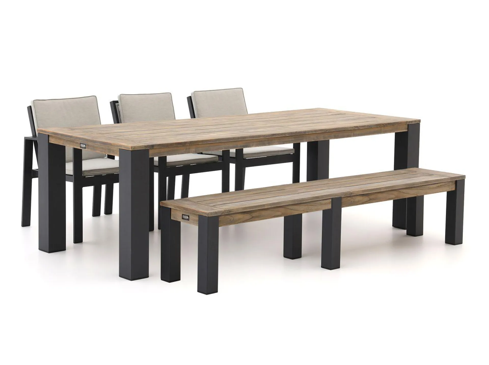 Bellagio Vezzano/ROUGH-X 240cm dining tuinset met bank 5-delig