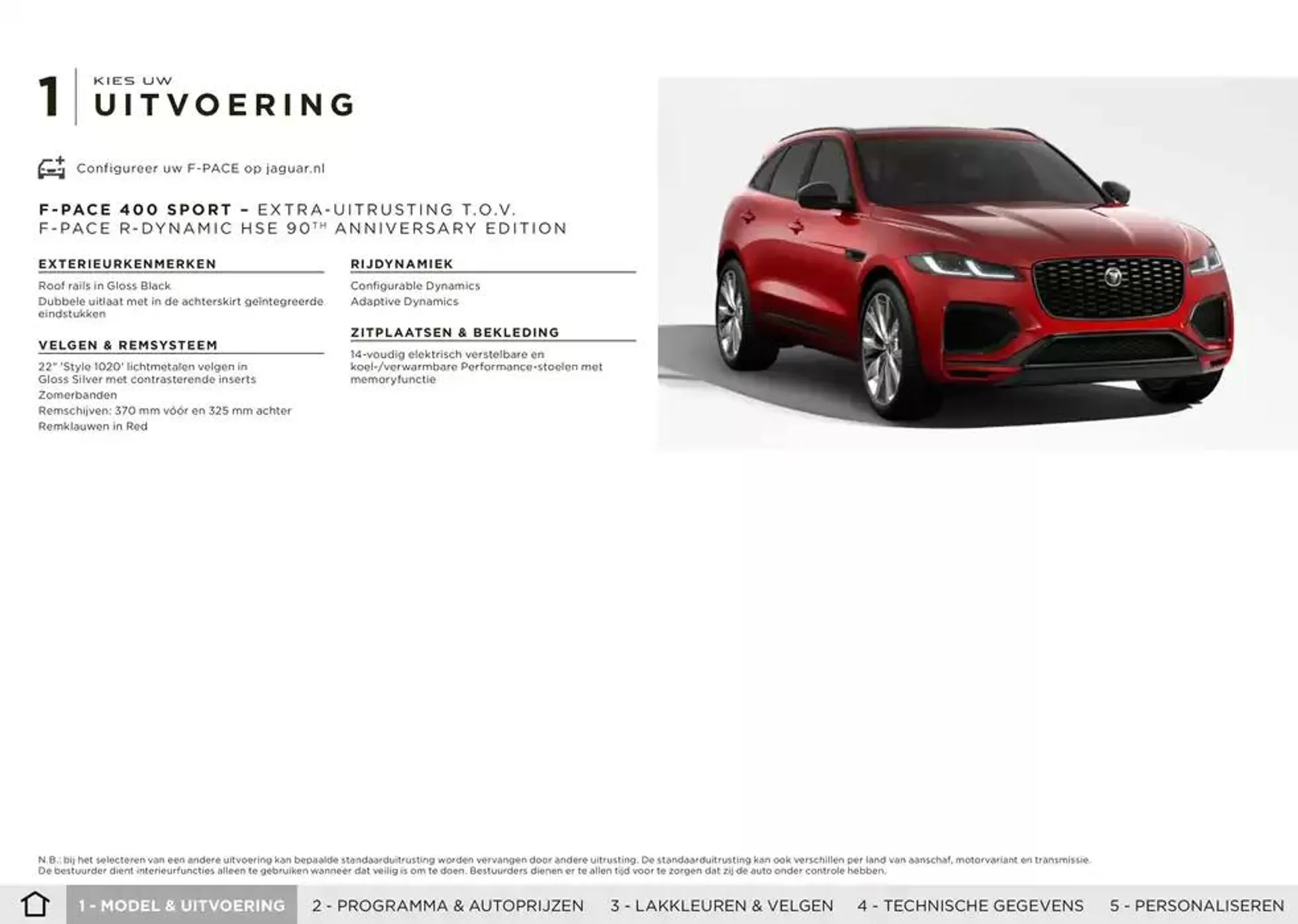 Jaguar F-PACE van 20 november tot 30 juni 2025 - Folder pagina 8