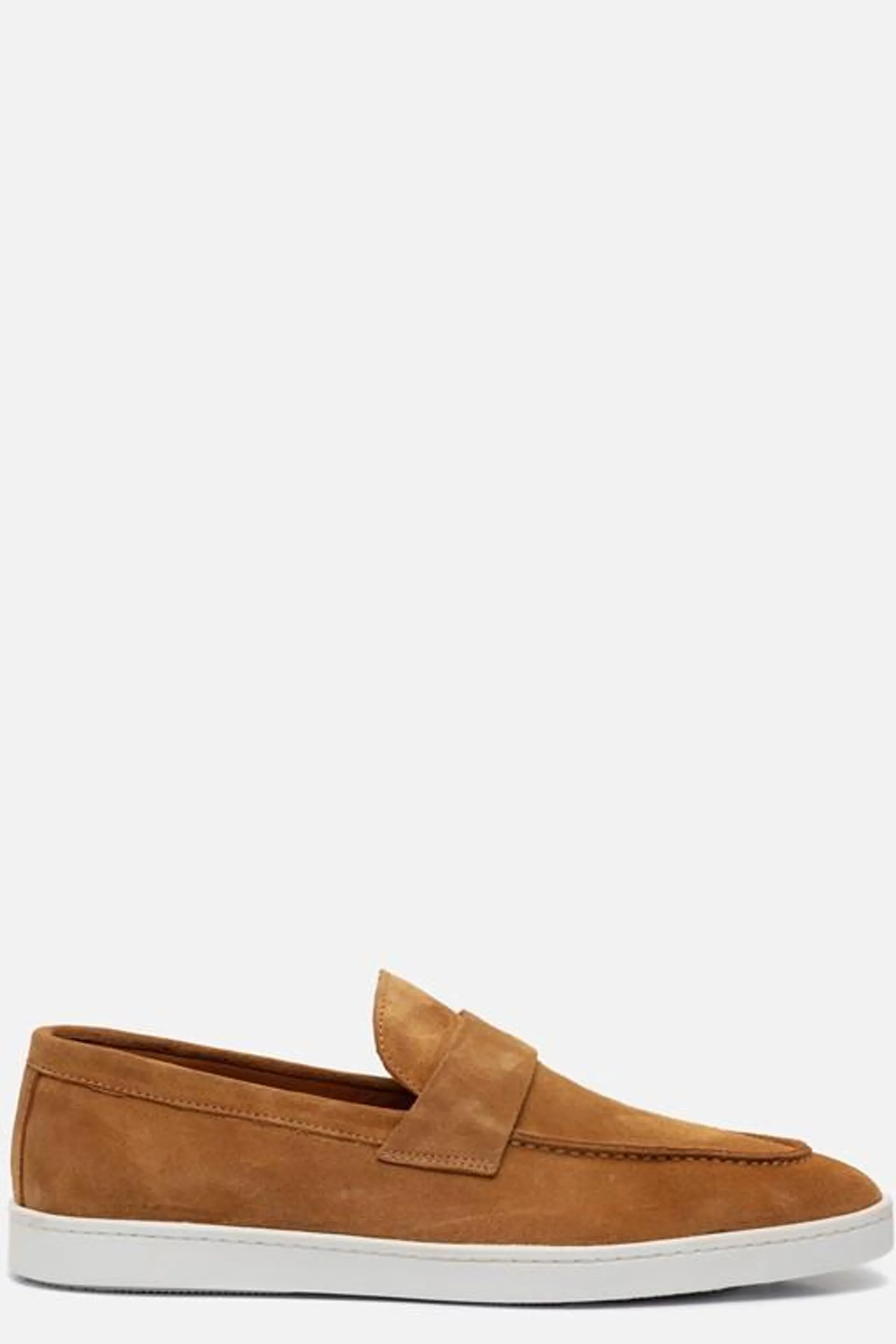 Instappers cognac Suede