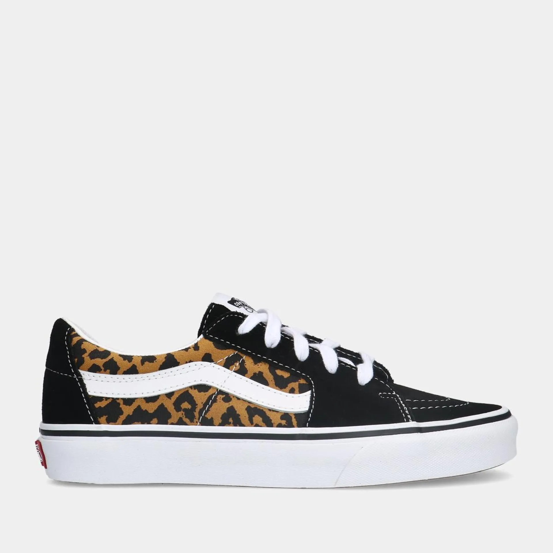 Vans Sk8-Low Keopard Black/True White dames sneakers