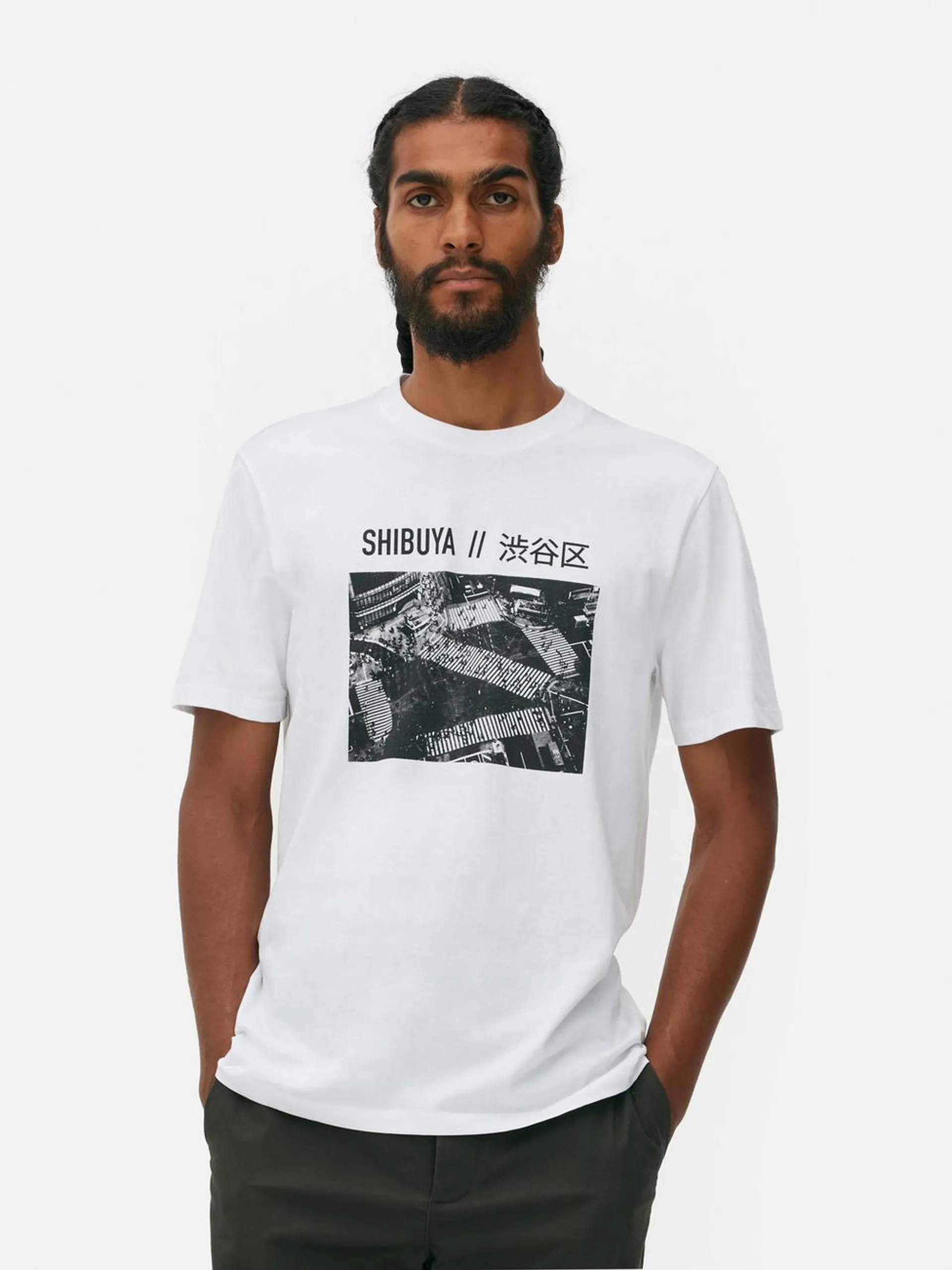 T-shirt met foto van Shibuya Crossing