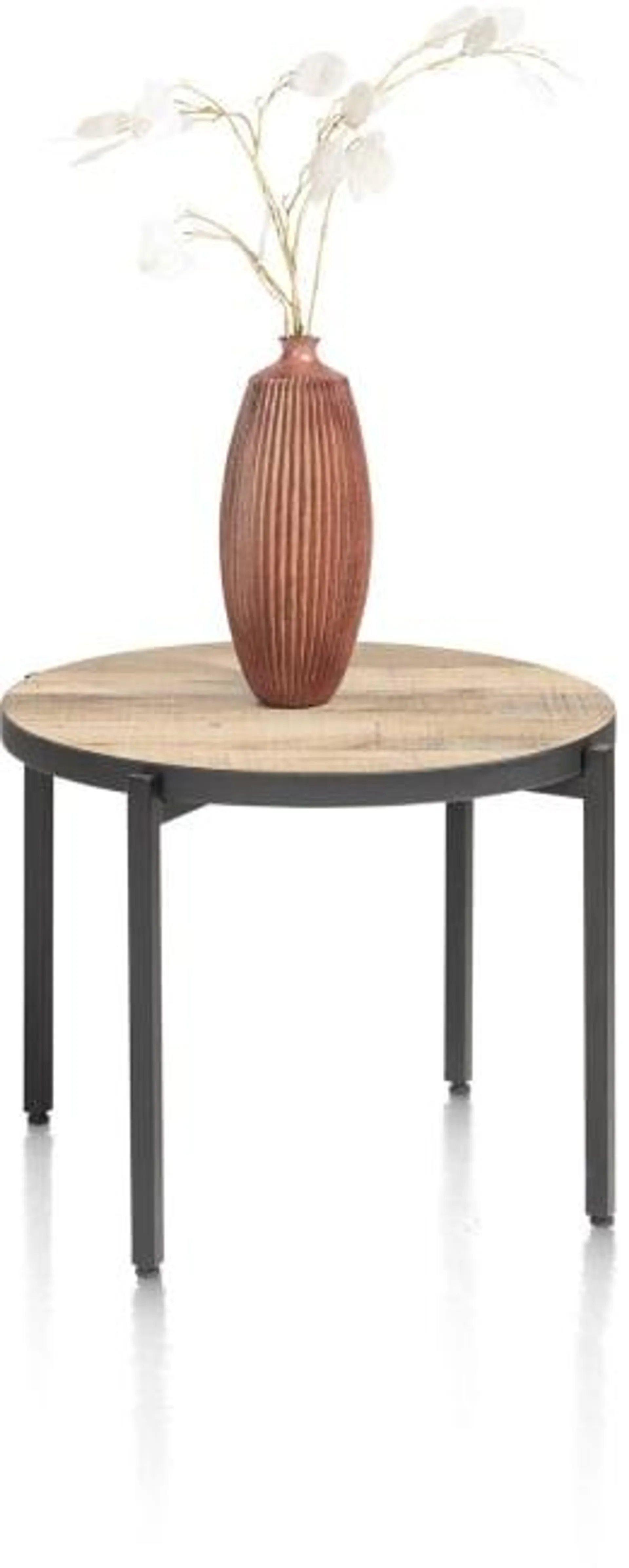 salontafel rond 54 cm - met omkeerbaar blad