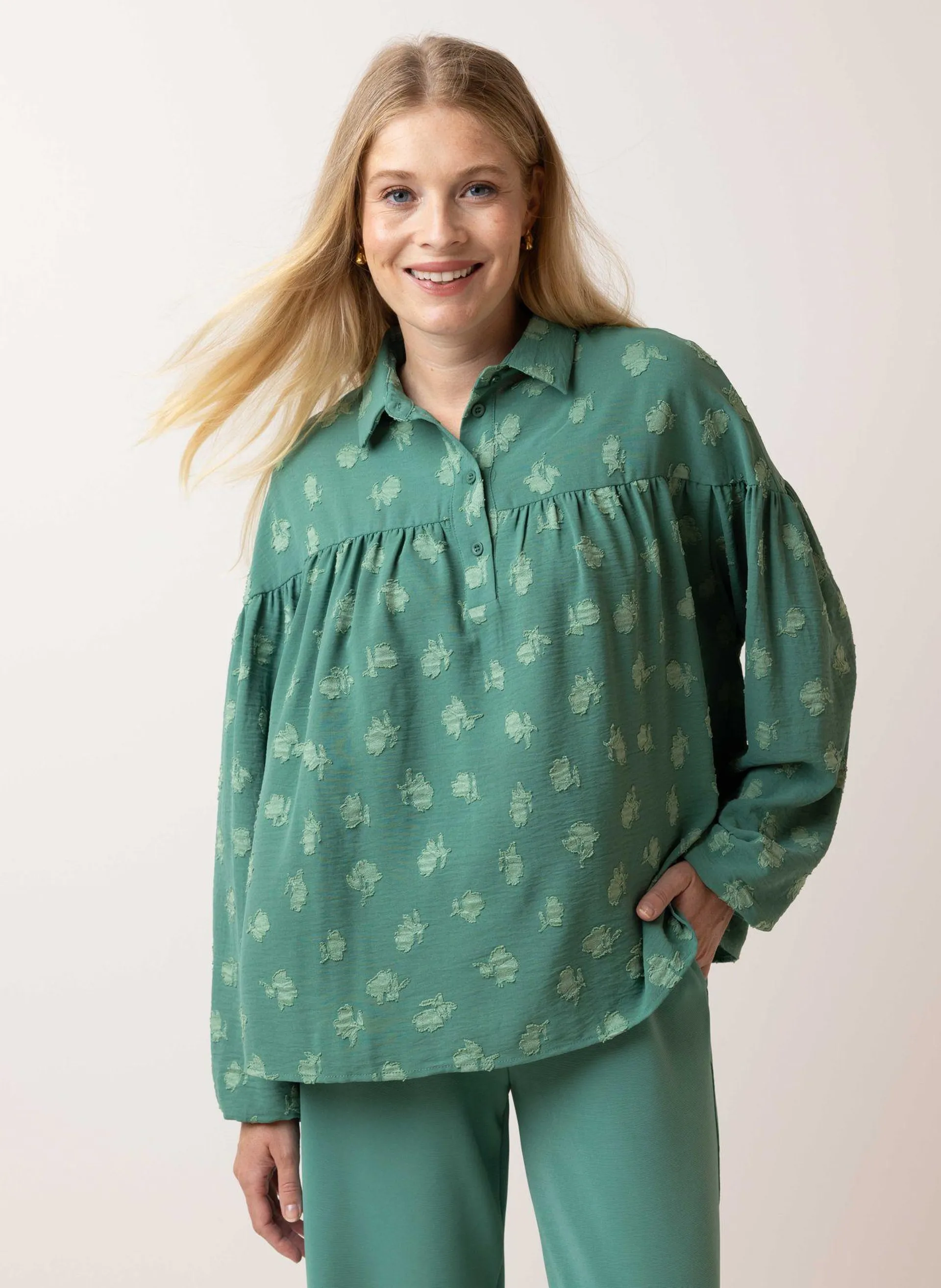 Groene blouse