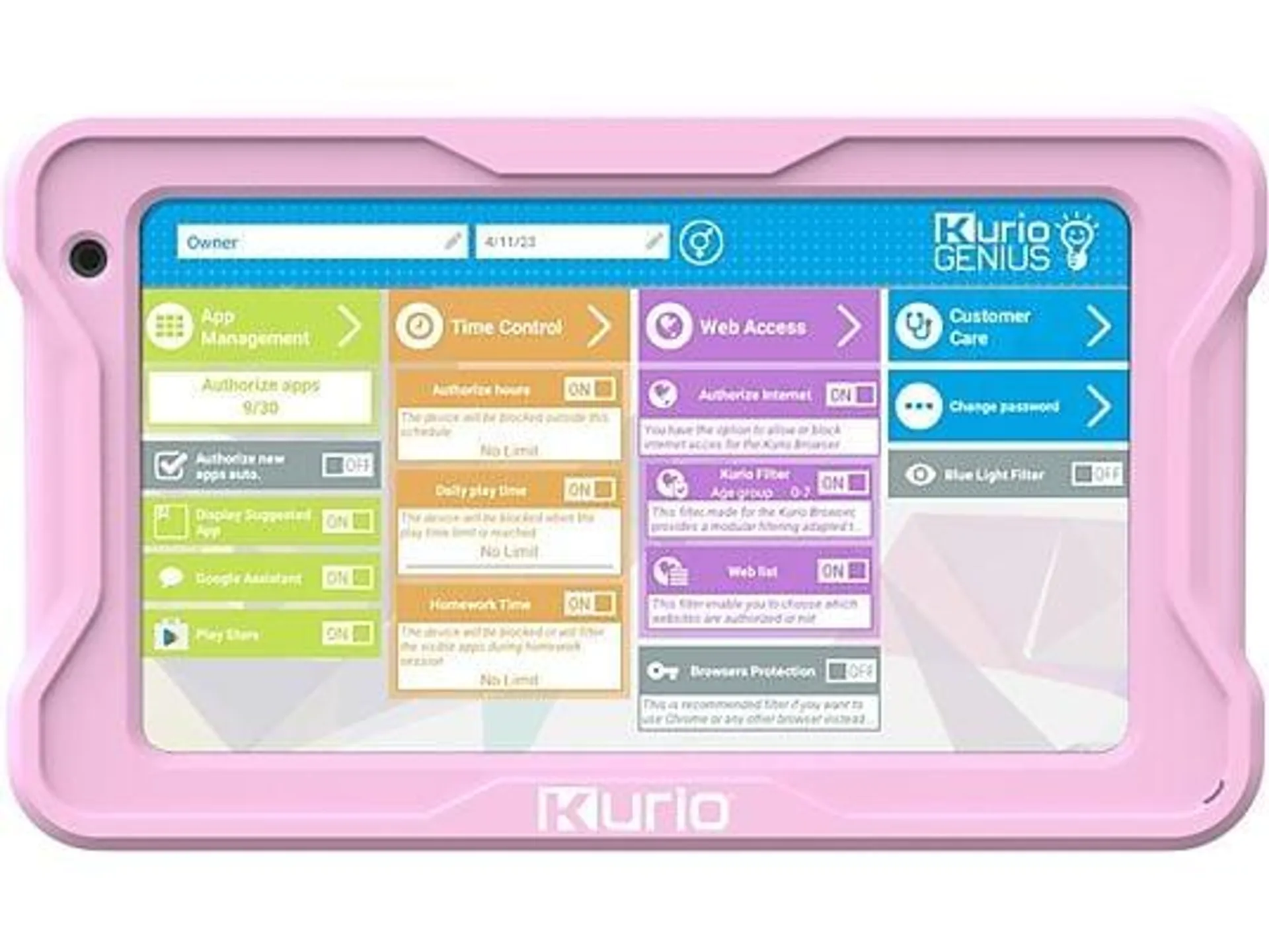 KURIO Tab Lite - 7 inch - 32 GB - Roze - Kindertablet