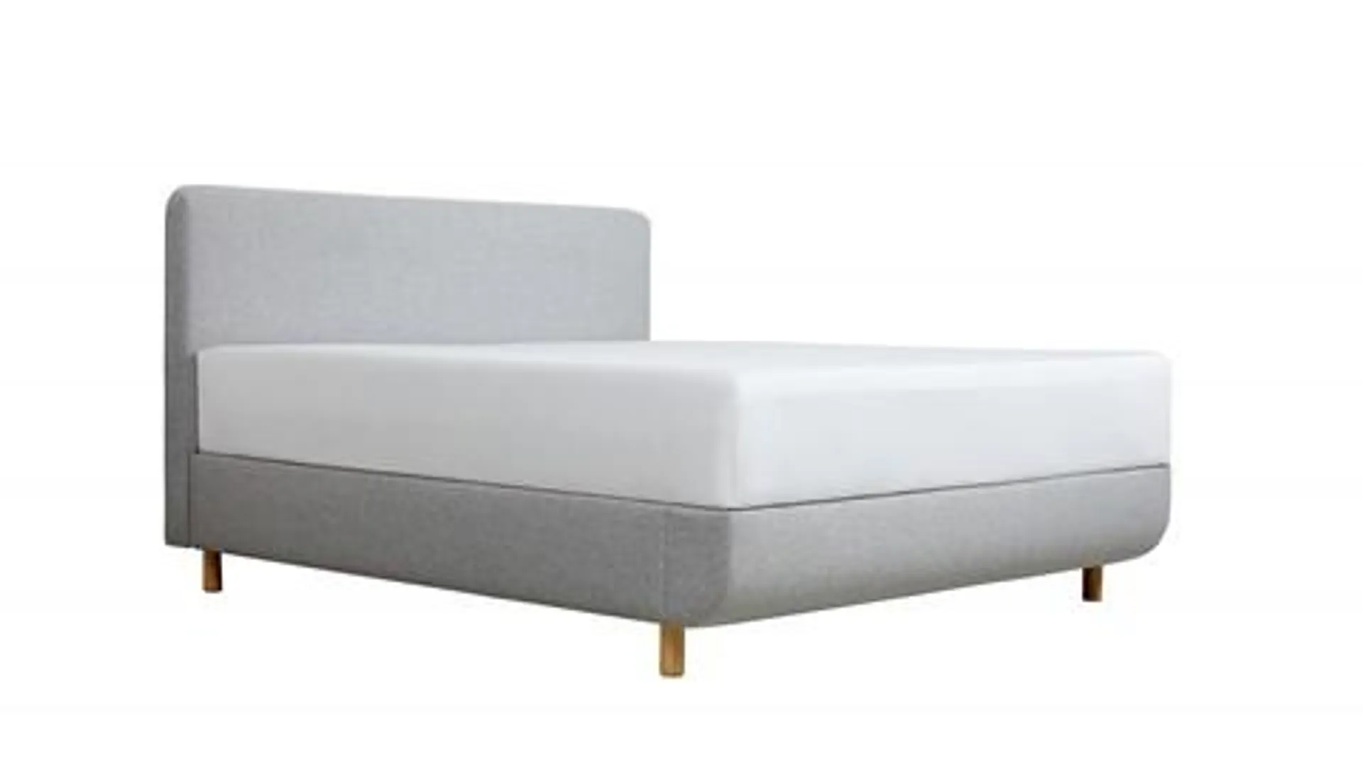 TEMPUR® Bed Arc met hoofdbord Form, vlakke schotelbodem en Pro matrassen