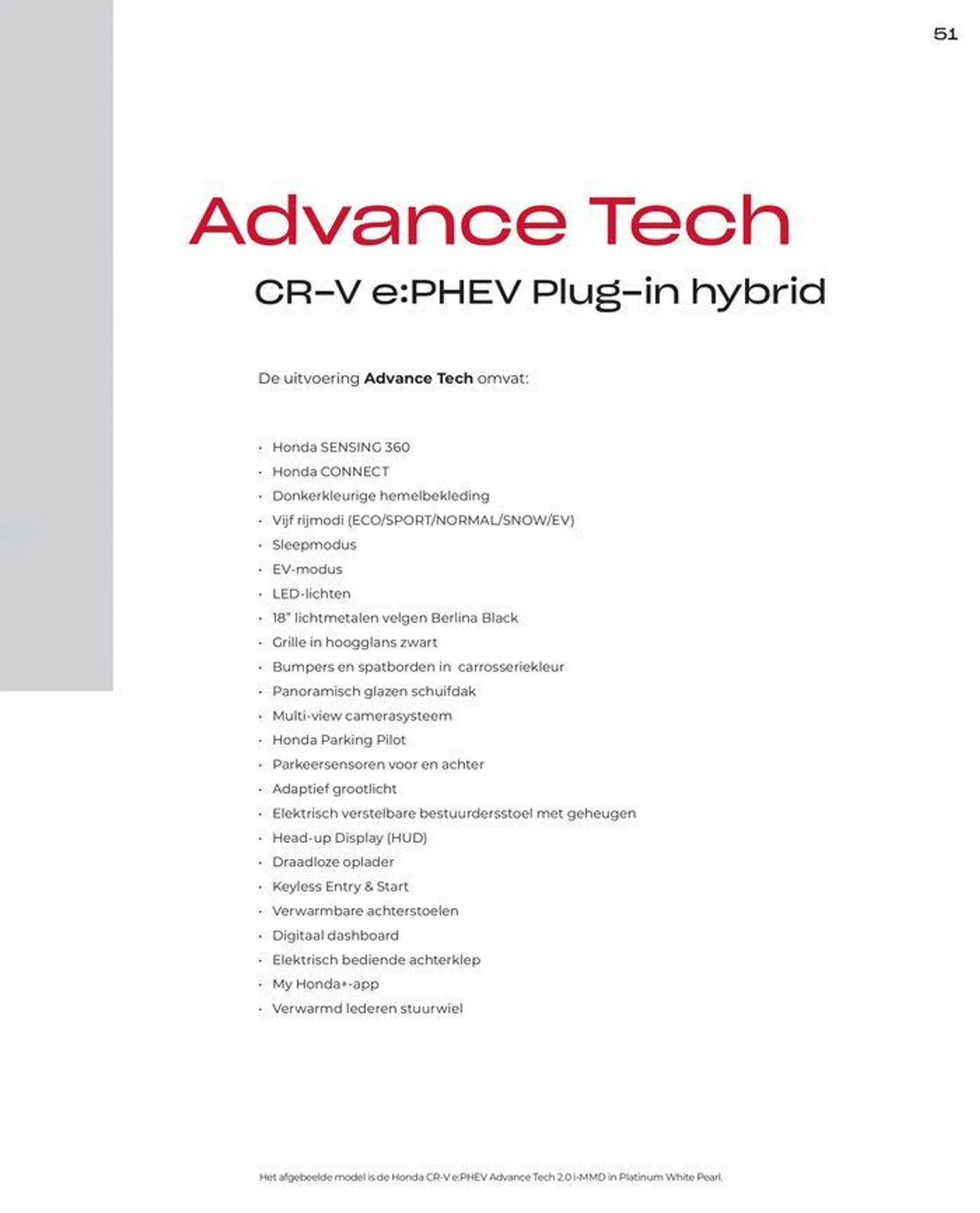 Honda CR-V e:HEV &amp; e:PHEV — Brochure van 28 juni tot 12 juli 2024 - Folder pagina 51