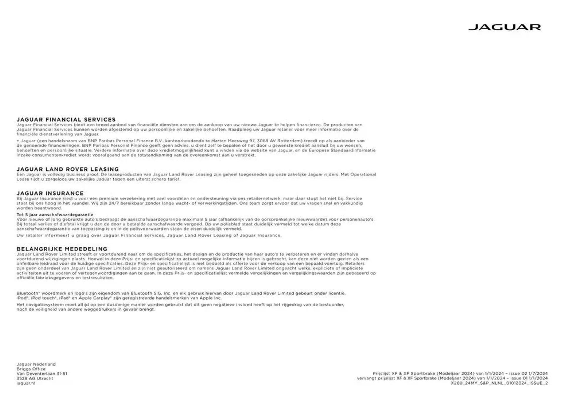  Jaguar XF van 20 november tot 30 juni 2025 - Folder pagina 14