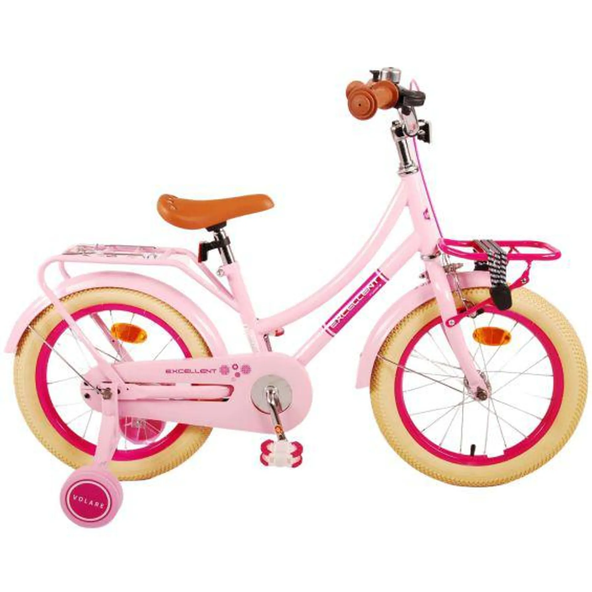 Volare Kinderfiets Excellent 16 inch Roze met voordrager