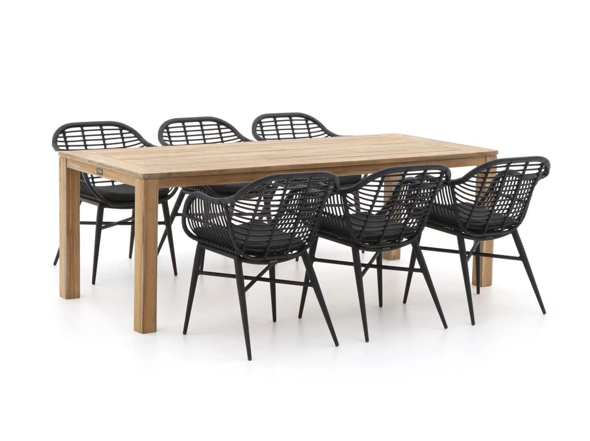 Intenso Azora/ROUGH-S 220cm dining tuinset 7-delig