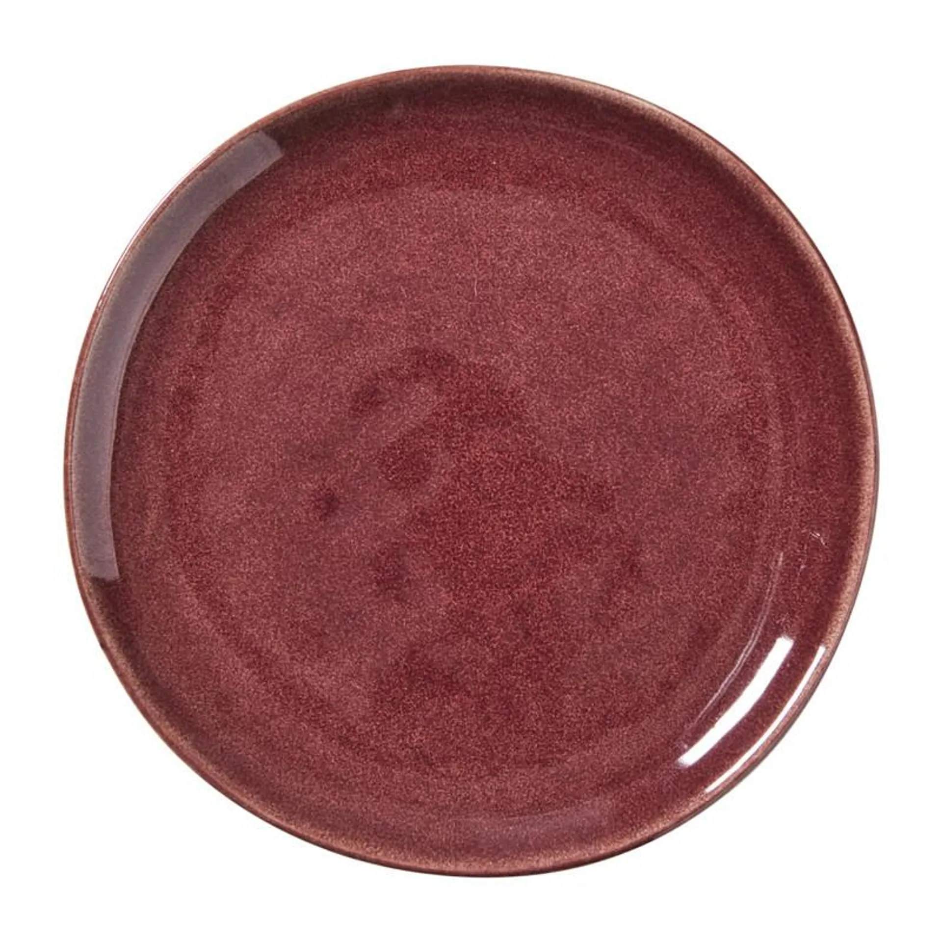 Ontbijtbord Toscane - bordeaux - ø20.5 cm