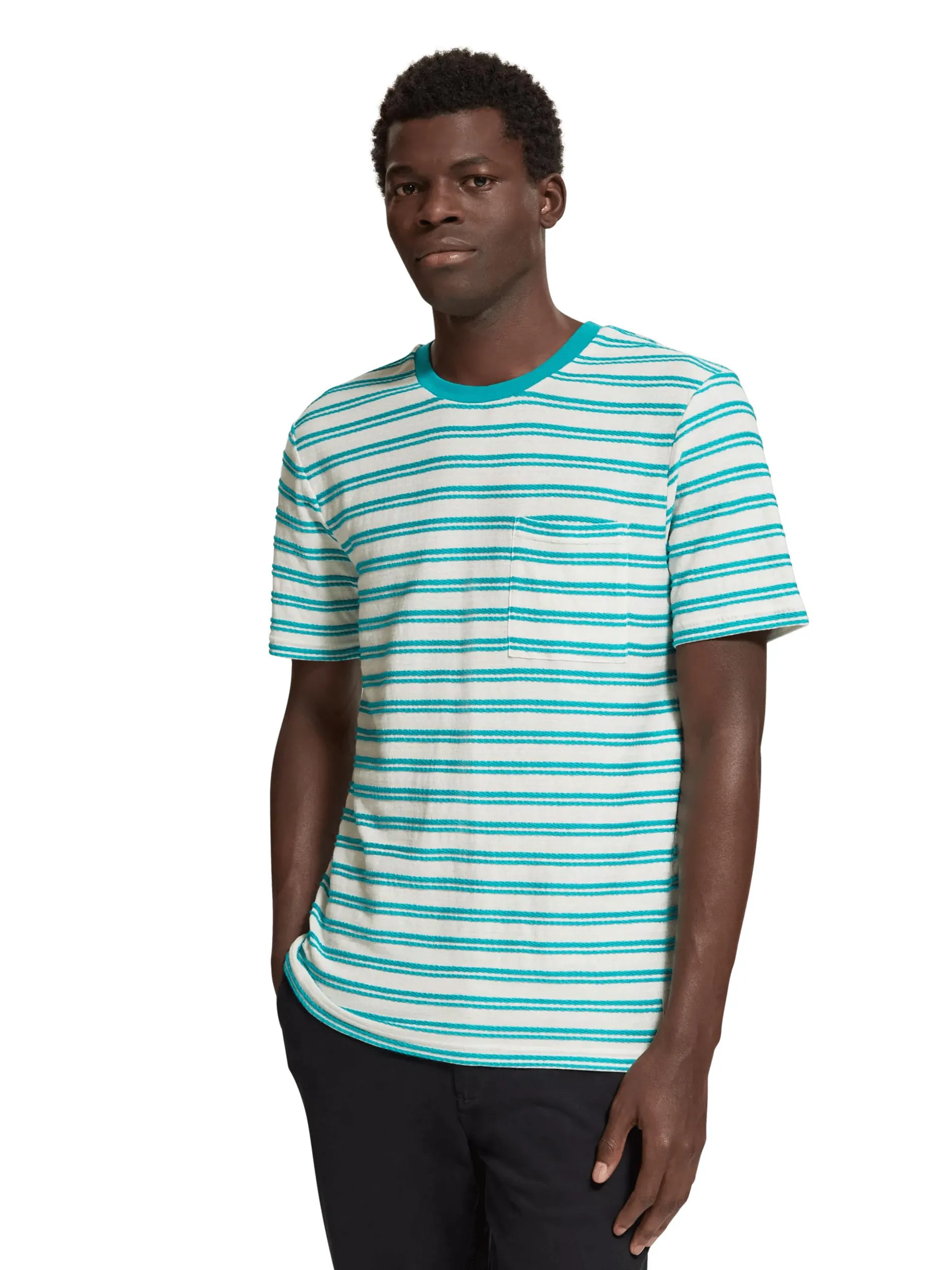 Structured stripe T-shirt