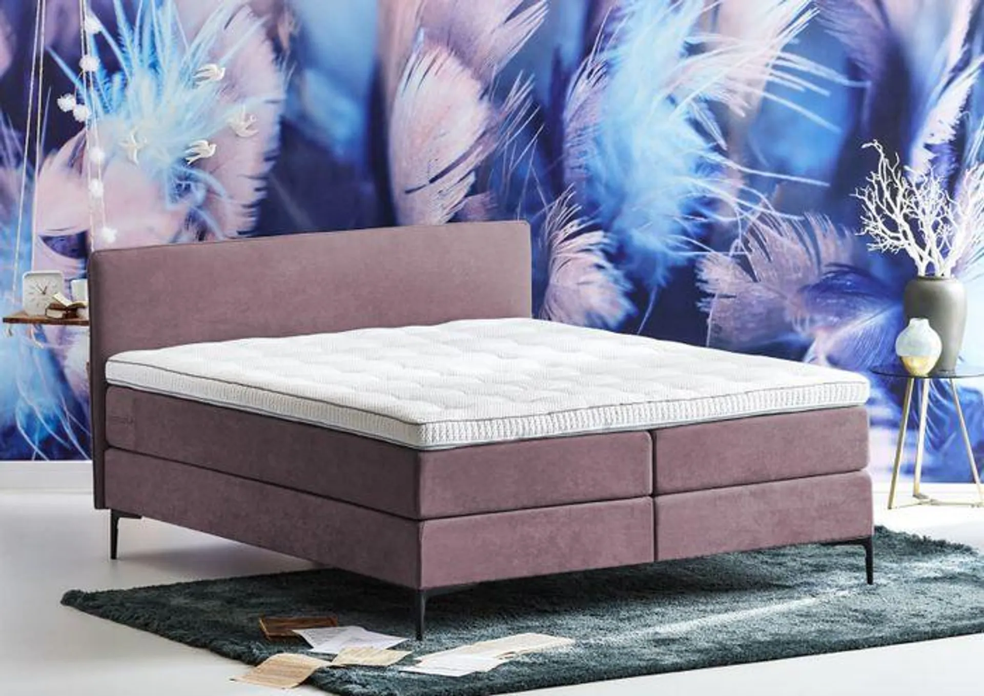 Cinderella Boxspring Pure Wave Compleet - Roze