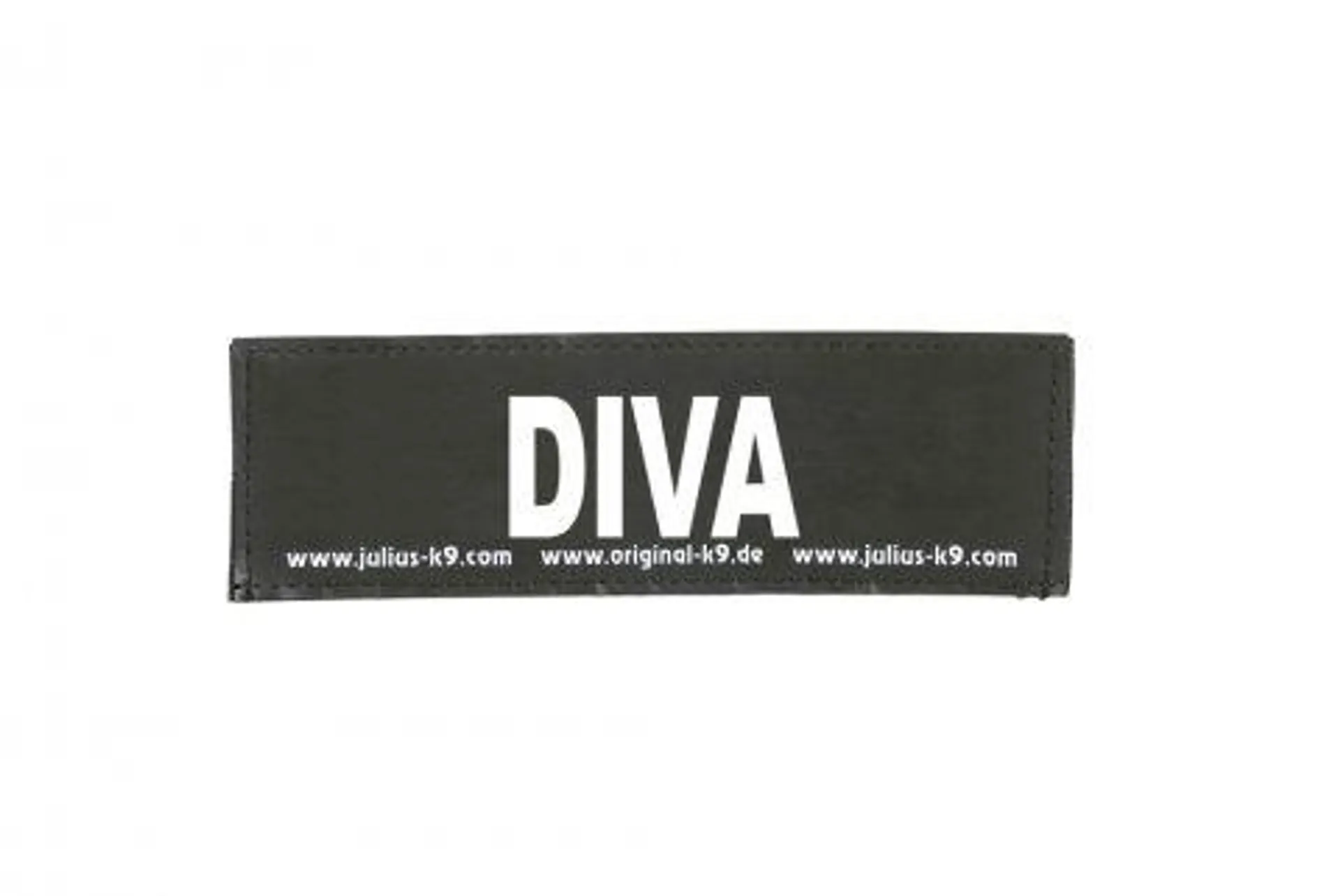 Julius K9 Diva - Halsbandlabel - Zwart Wit