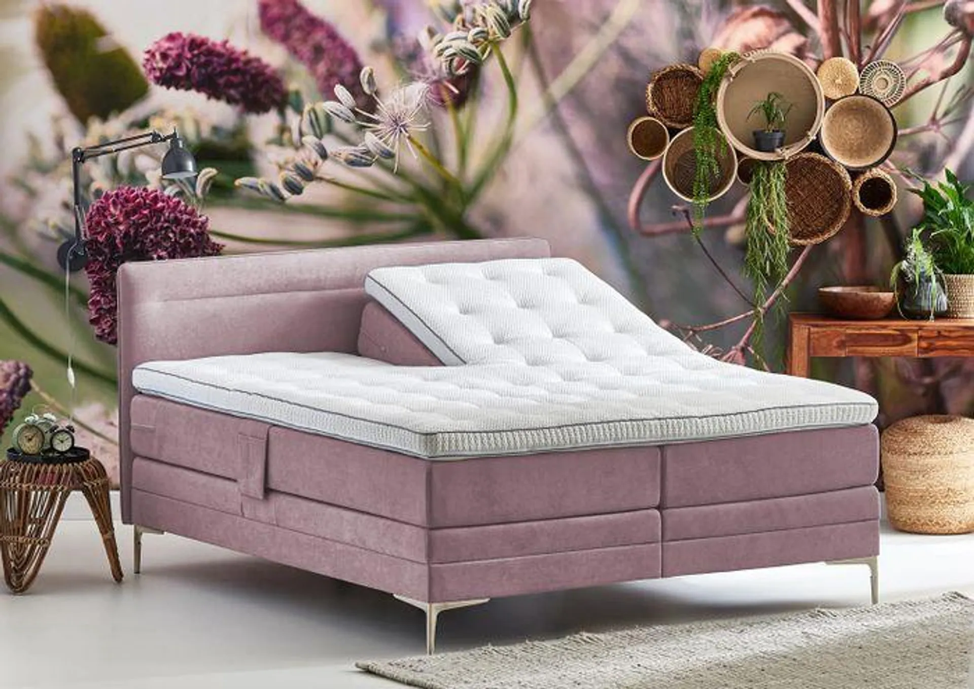 Cinderella Elektrische Boxspring Tender Wave Compleet - Roze