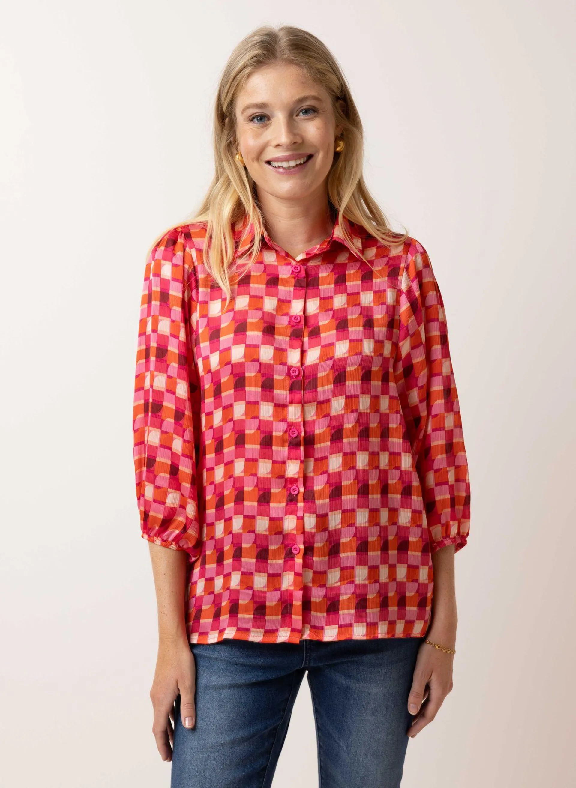 Meerkleurige blouse