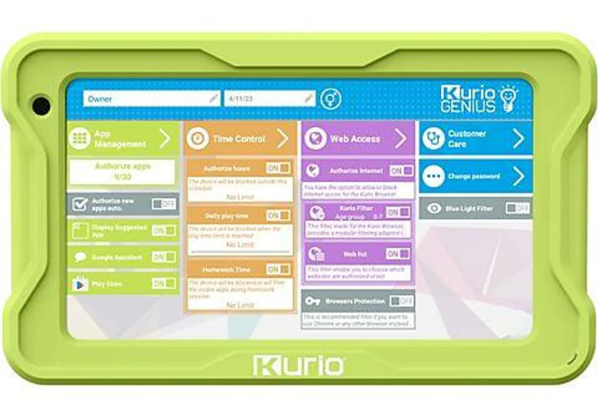 KURIO Tab Lite - 7 inch - 32 GB - Groen - Kindertablet