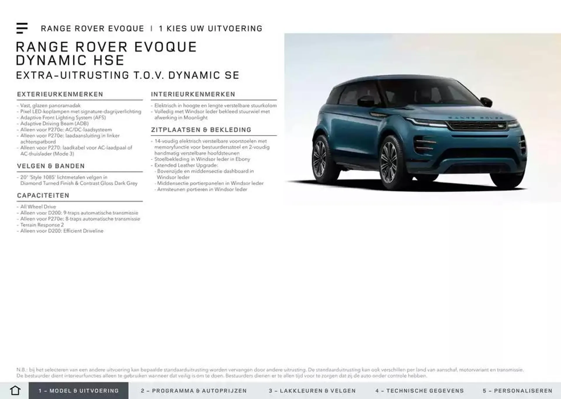 Range Rover Evoque van 20 november tot 30 juni 2025 - Folder pagina 6