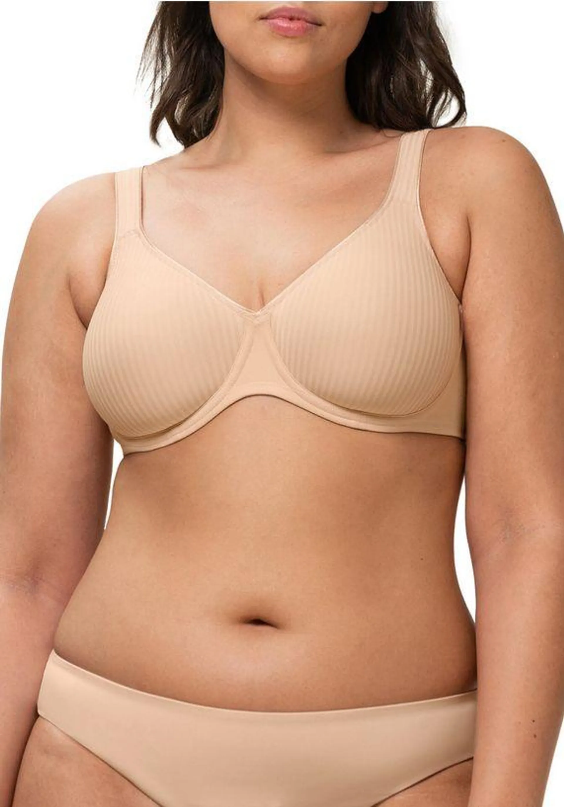 Triumph Beugel-bh Modern Soft Cotton W Cup B-F, met subtiel streeppatroon, basic lingerie