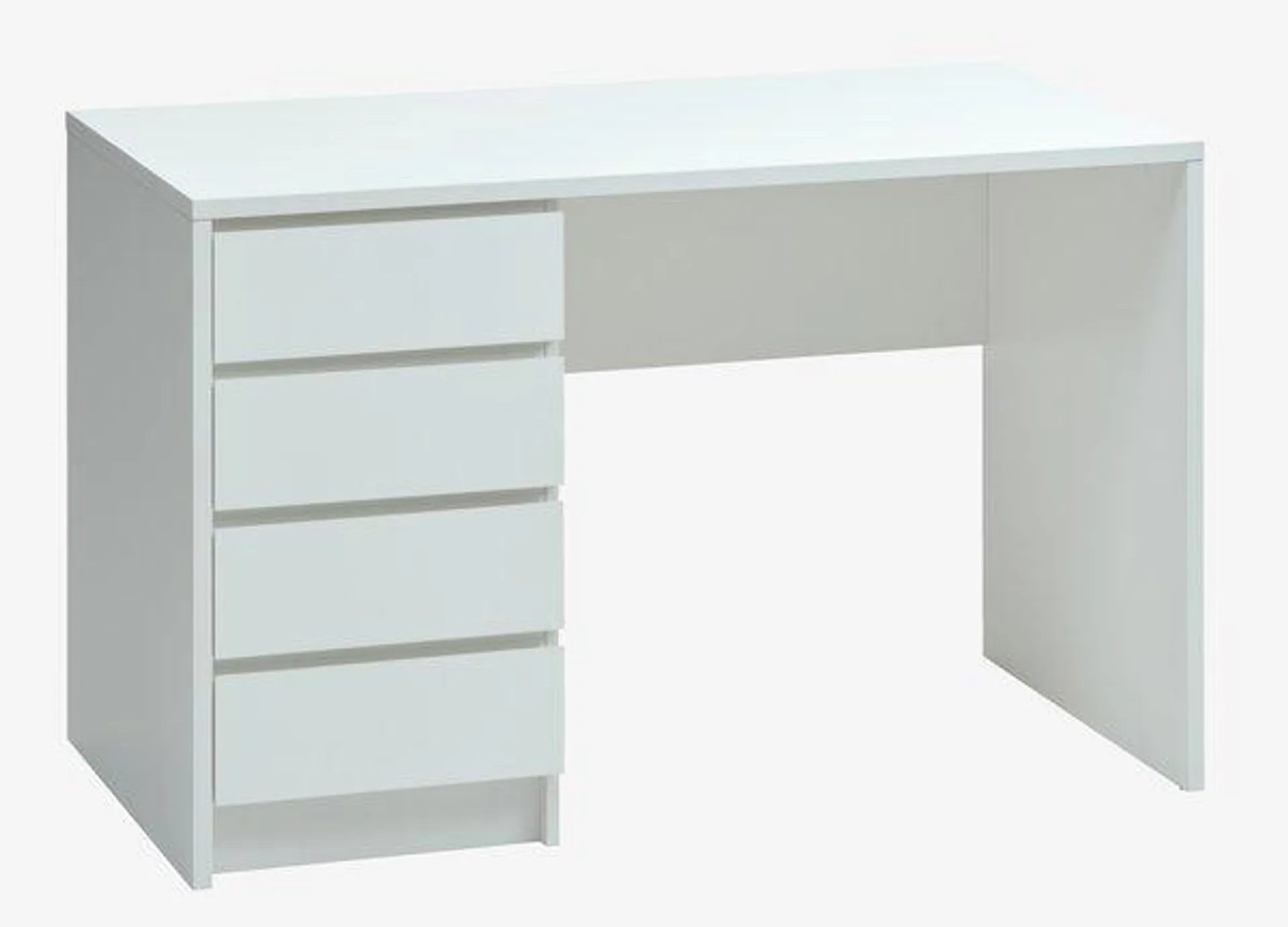 Bureau LIMFJORDEN 60x120 4 lades wit