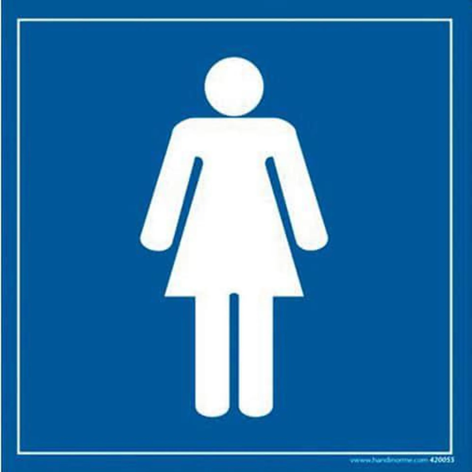 Signaalbord dames-WC - PVC