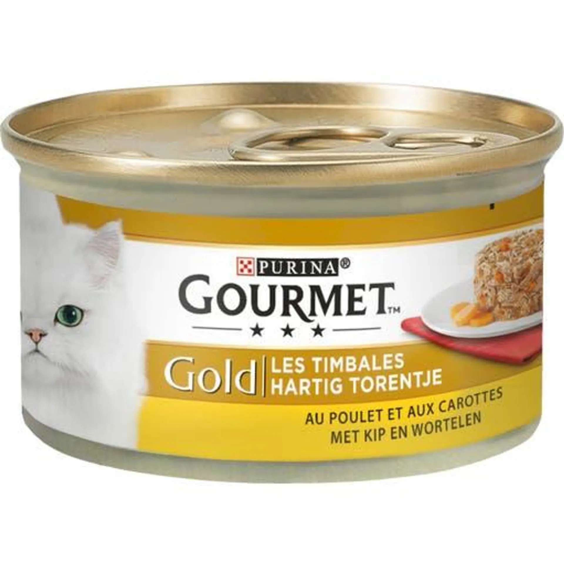 Natvoer voor katten Gold Timbales