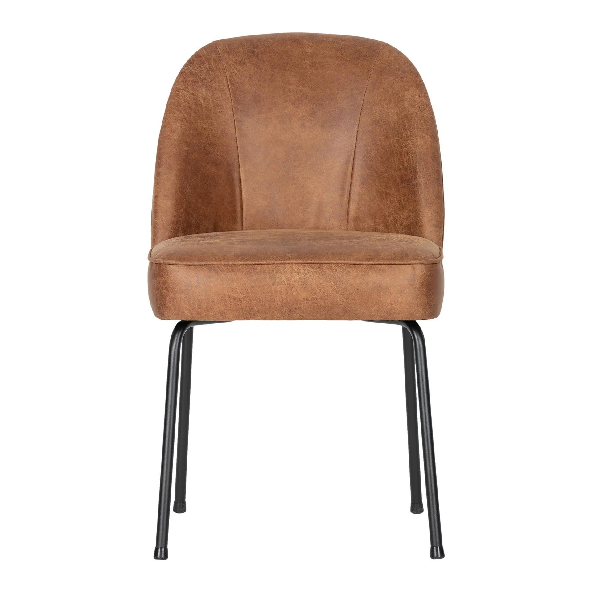 BePureHome Vogue Eetkamerstoel - Leder Cognac