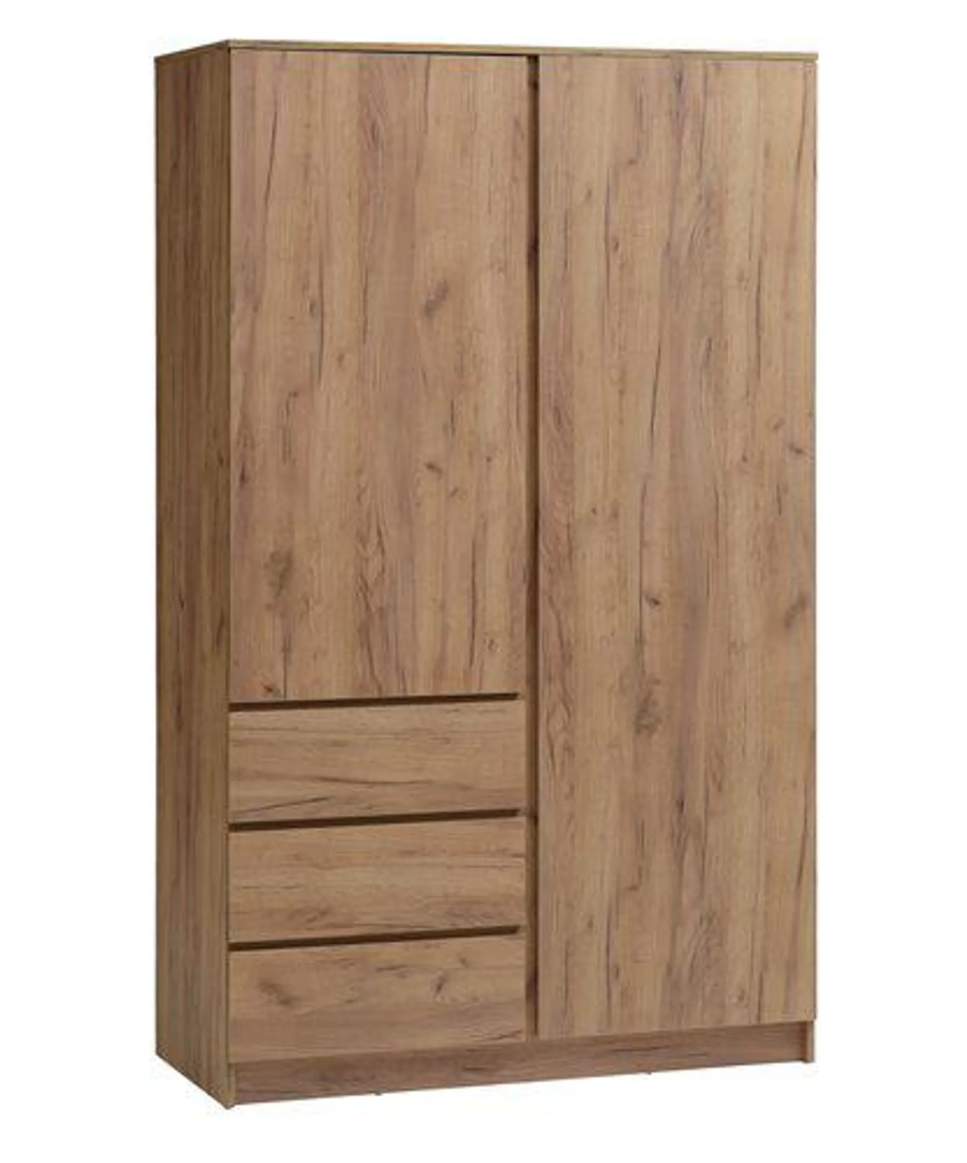 Armoire LIMFJORDEN 120x200 combi coloris chêne naturel