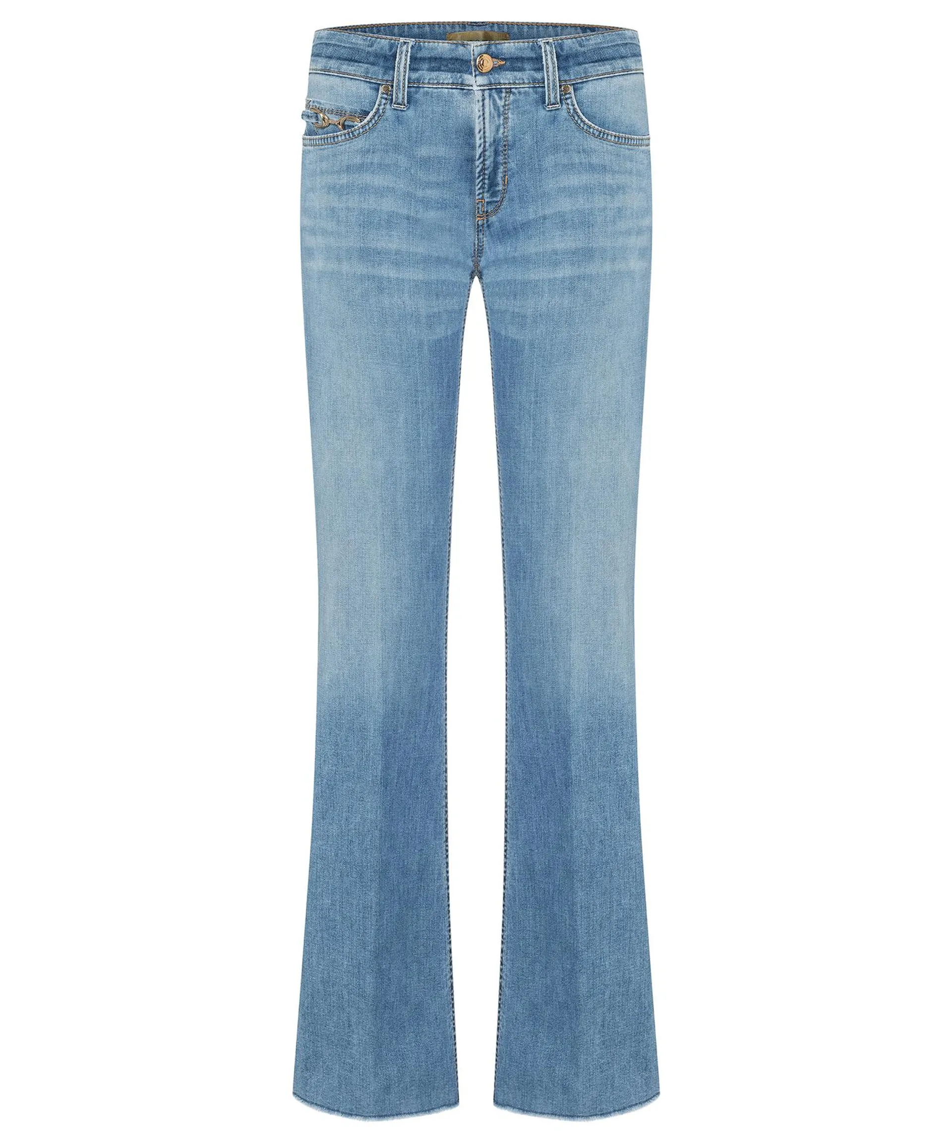 Cambio flared jeans met sierbitje Paris