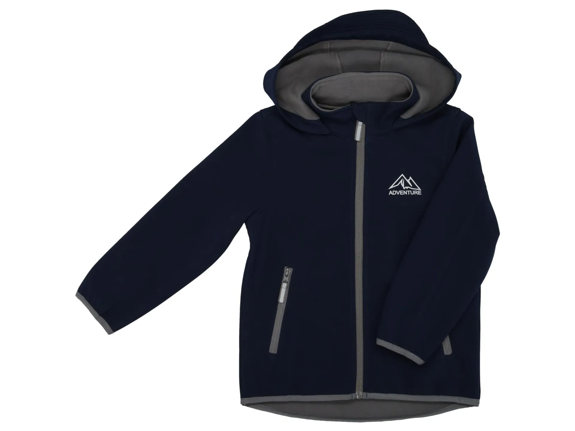 Jongens softshell jas – donkerblauw/donkergroen