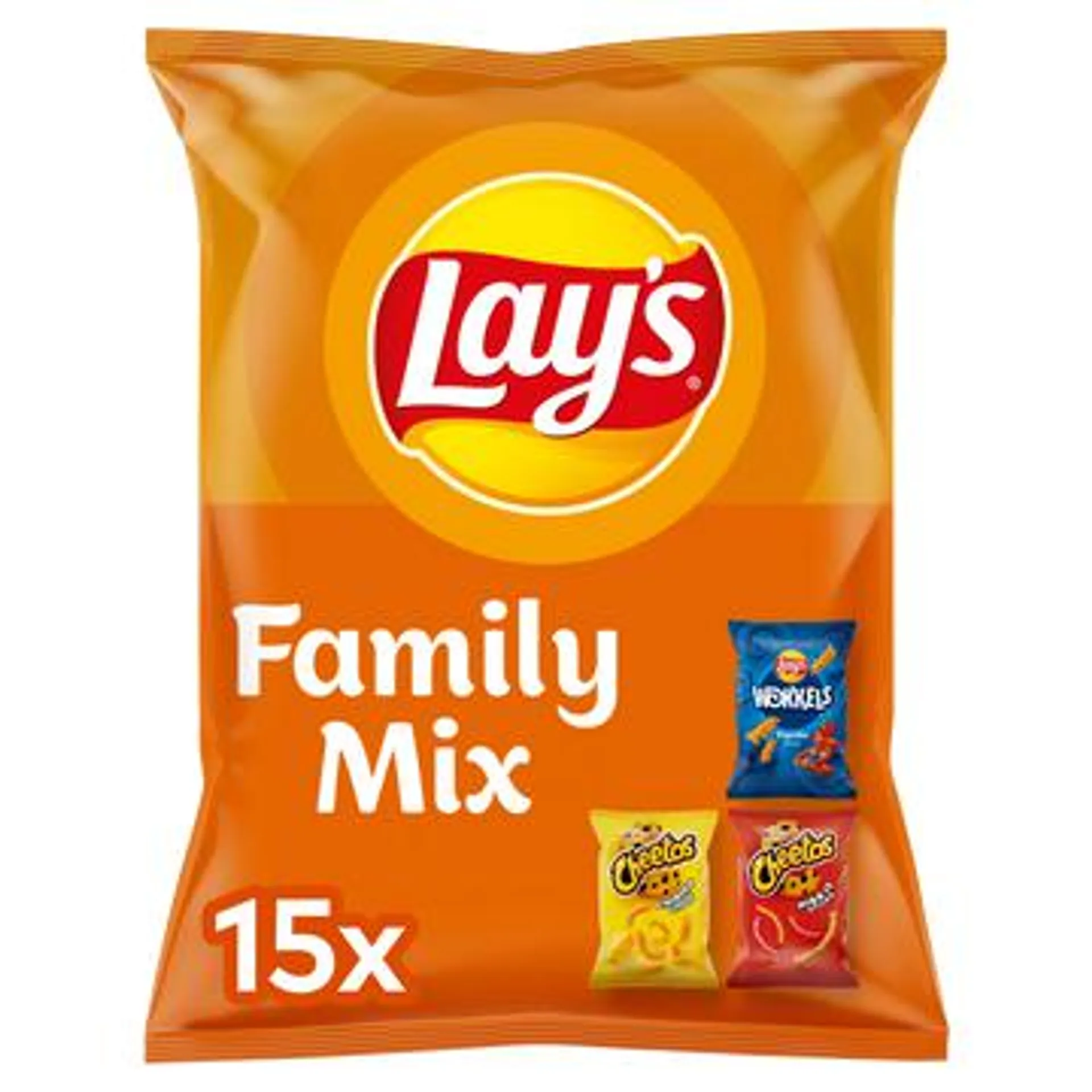 Lay's Family Mix Chips 15 uitdeelzakjes 3 smaken