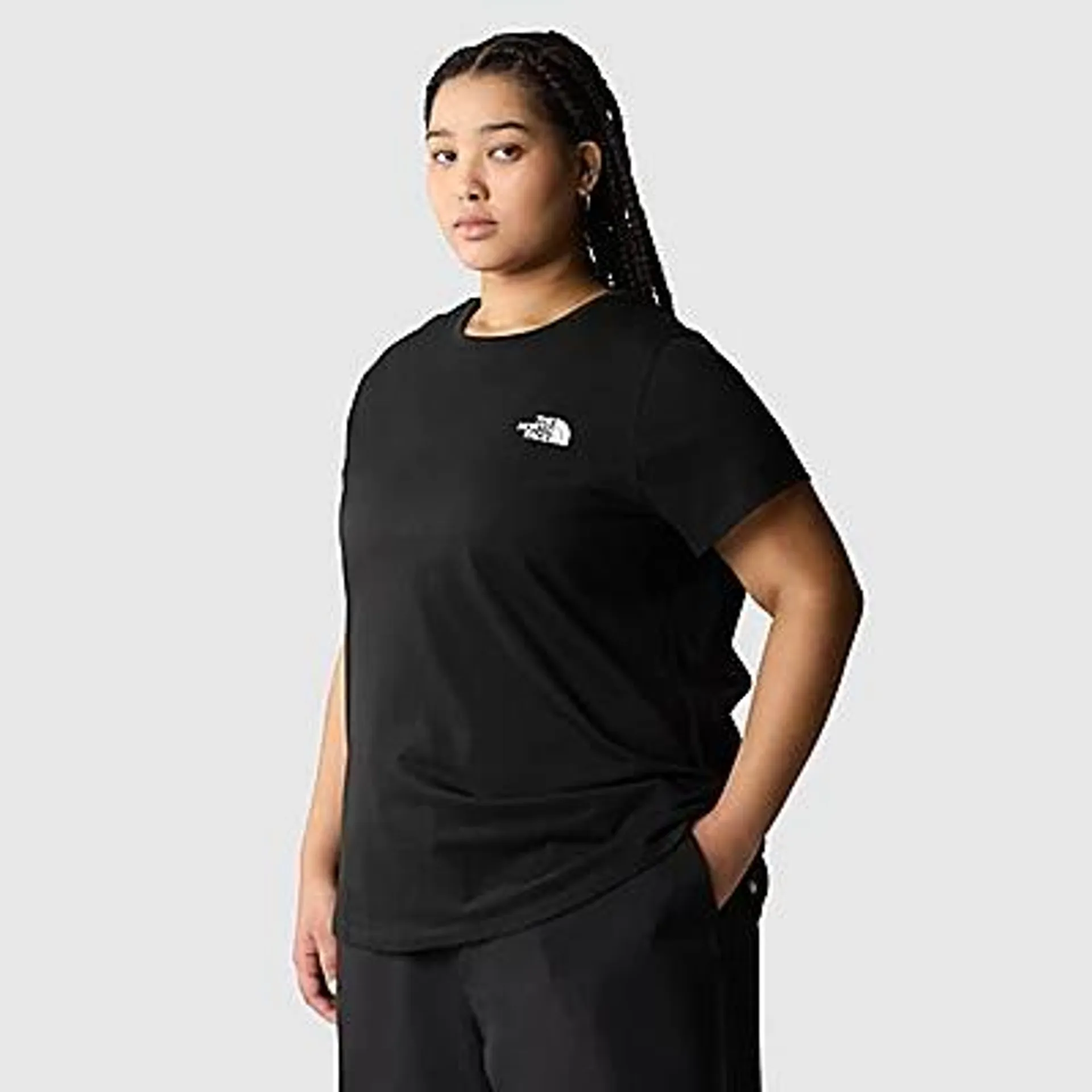 Plus Size Simple Dome-T-shirt voor dames