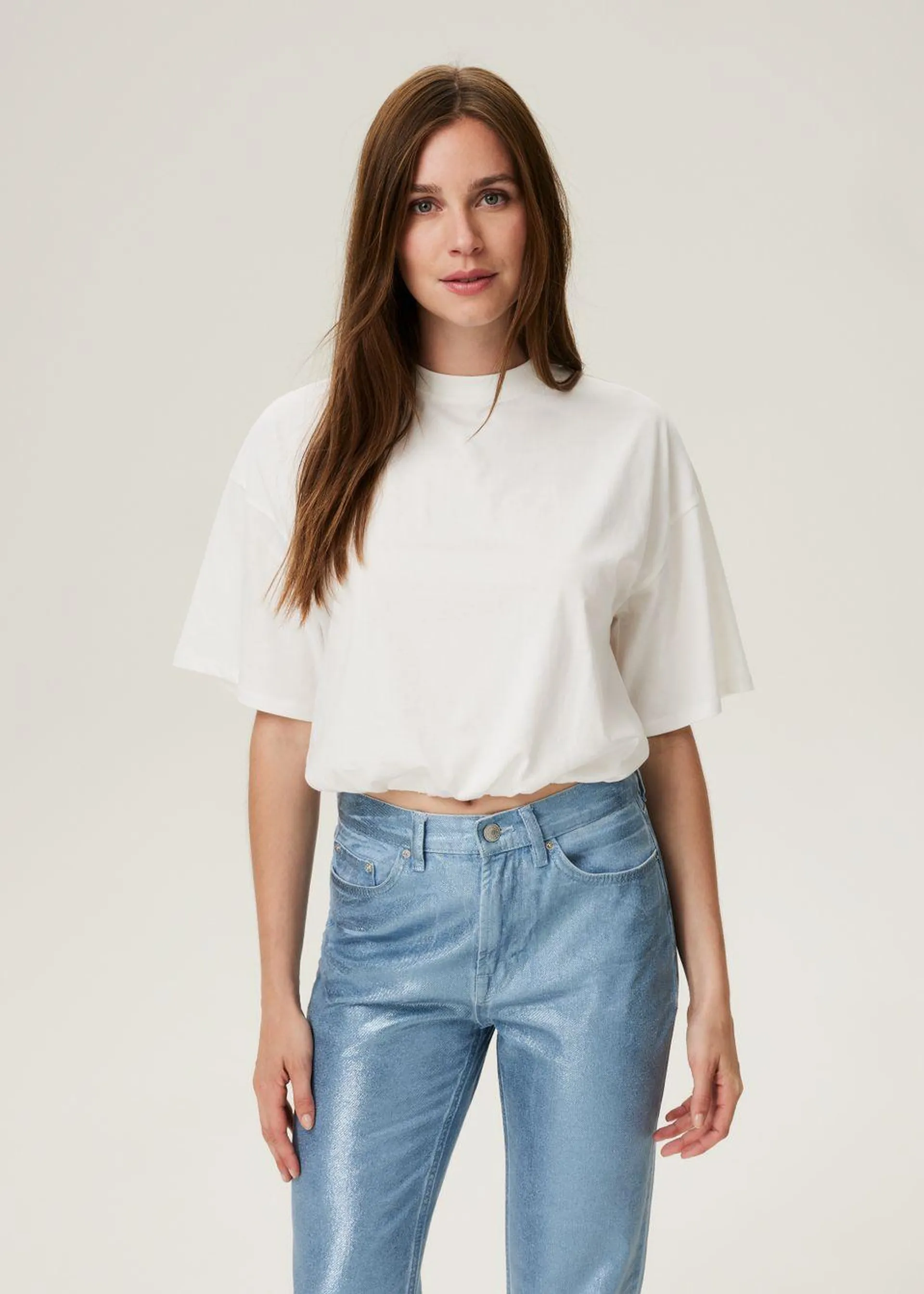 Balloon Cropped Tee