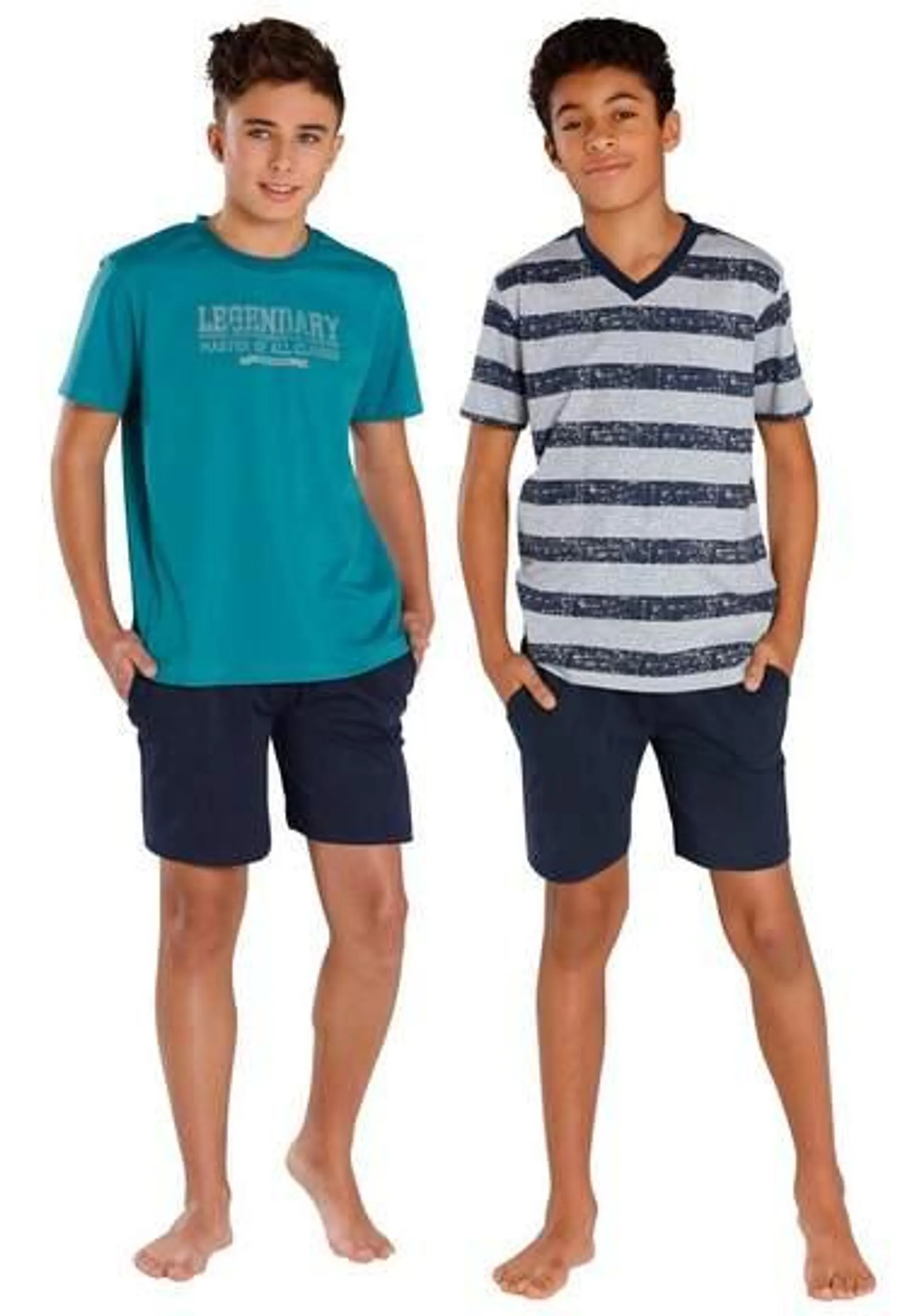 le jogger® Shortama met verschillende shirts (4-delig, Set van 2)