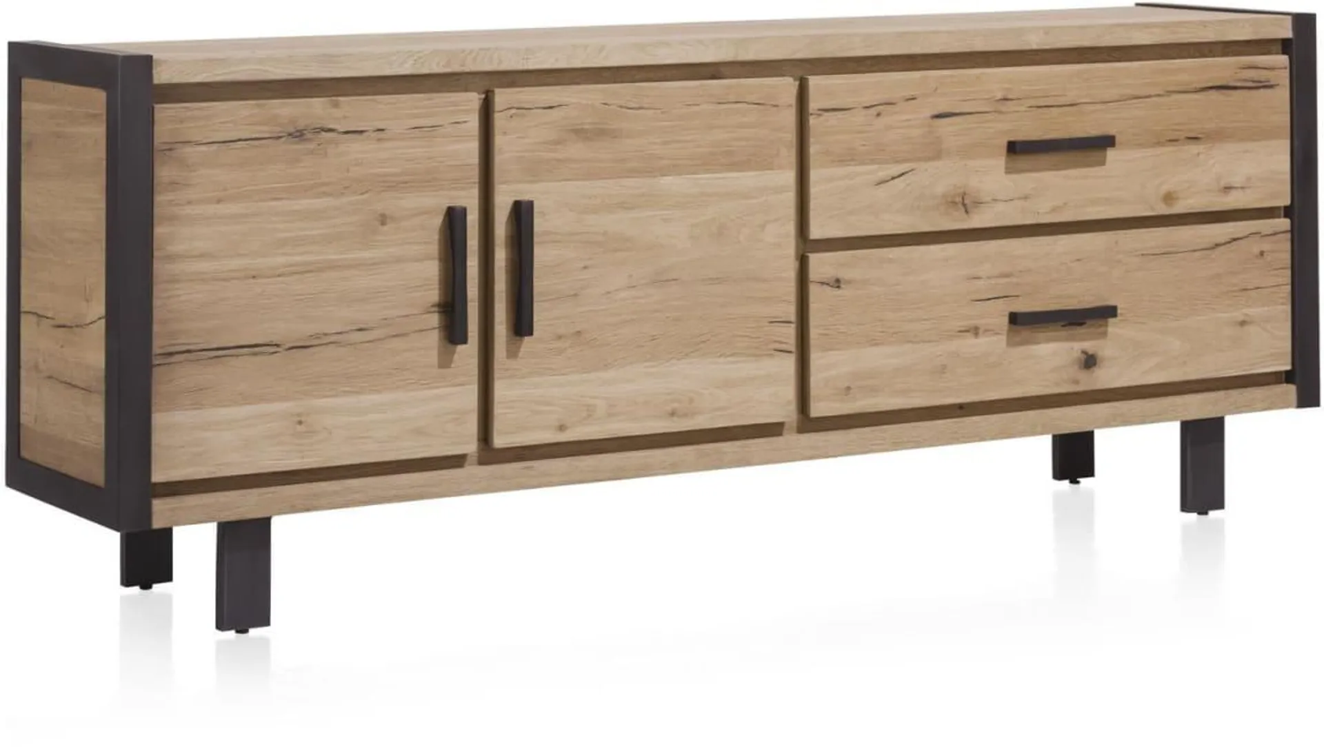 dressoir 210 cm - 2-deuren + 2-laden