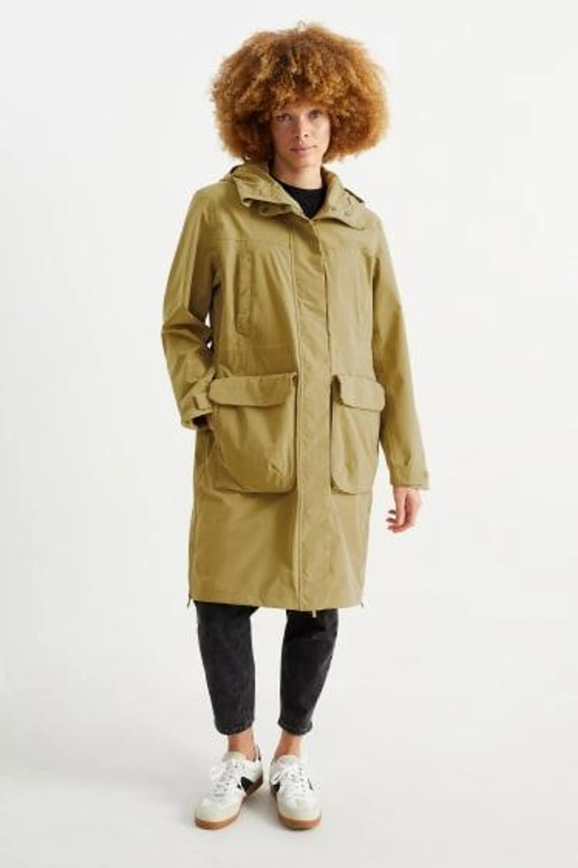 Raincoat with hood - lined - waterproof