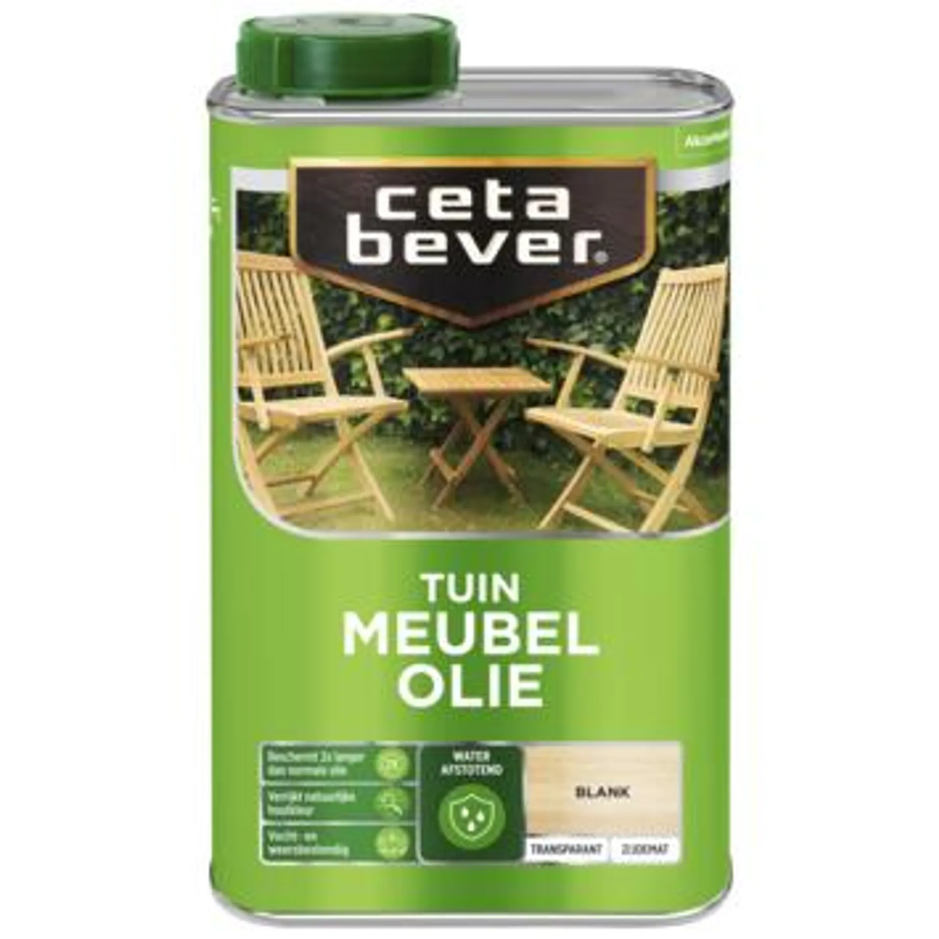 Cetabever tuinmeubelolie transparant waterproof 1 l