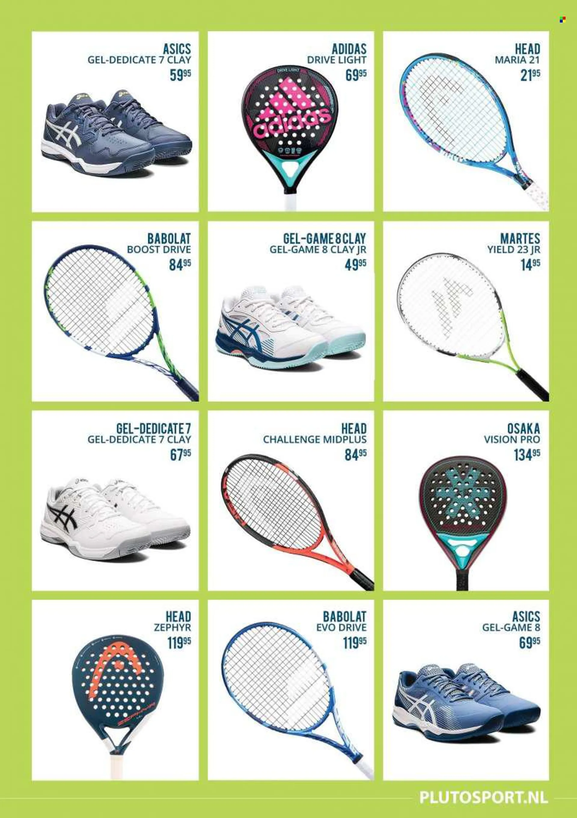 Plutosport-aanbieding -  producten in de aanbieding - Adidas, Asics, HEAD. Pagina 19.