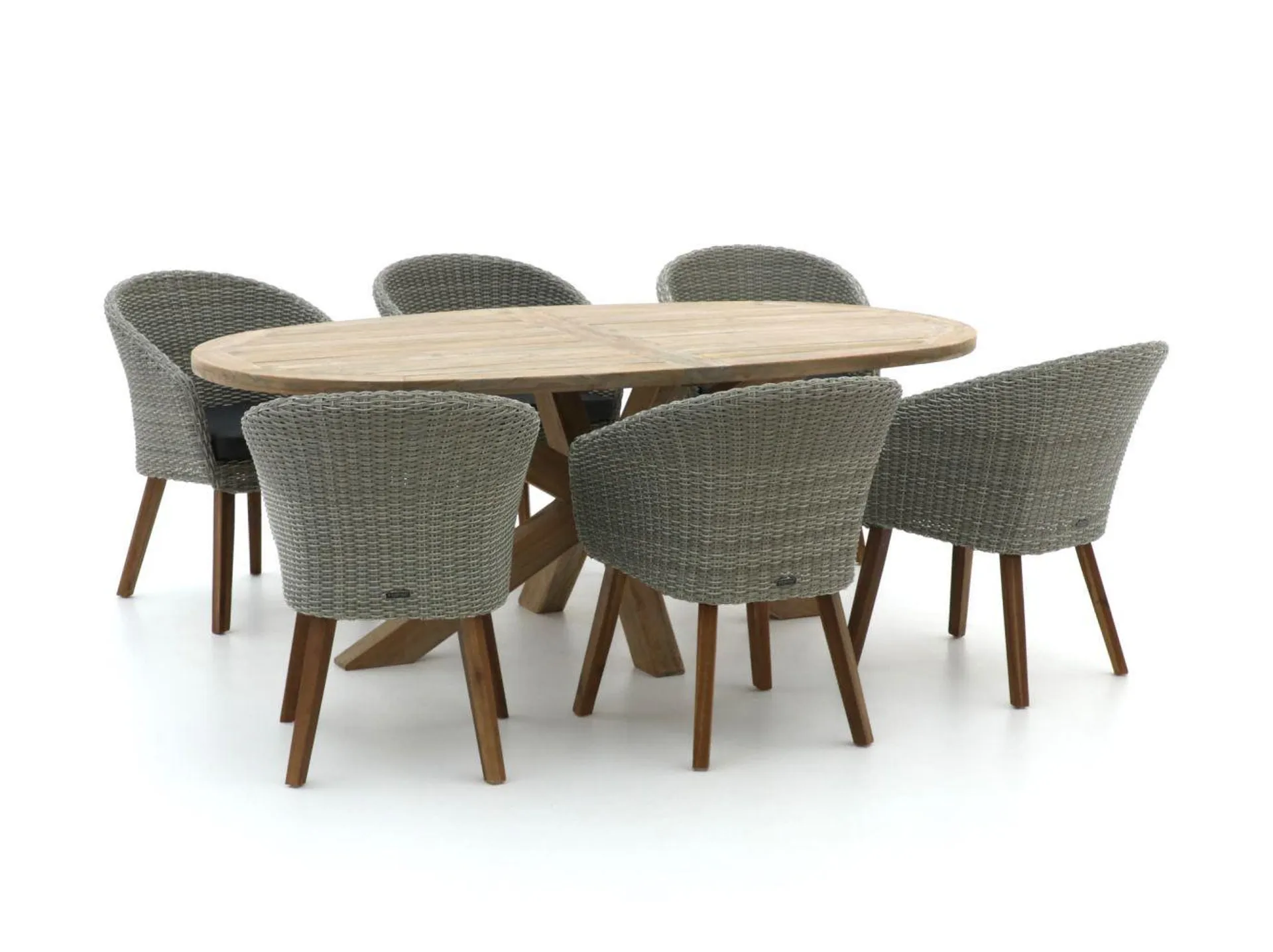 Intenso Tropea/ROUGH-Y Ellips 200cm dining tuinset 7-delig