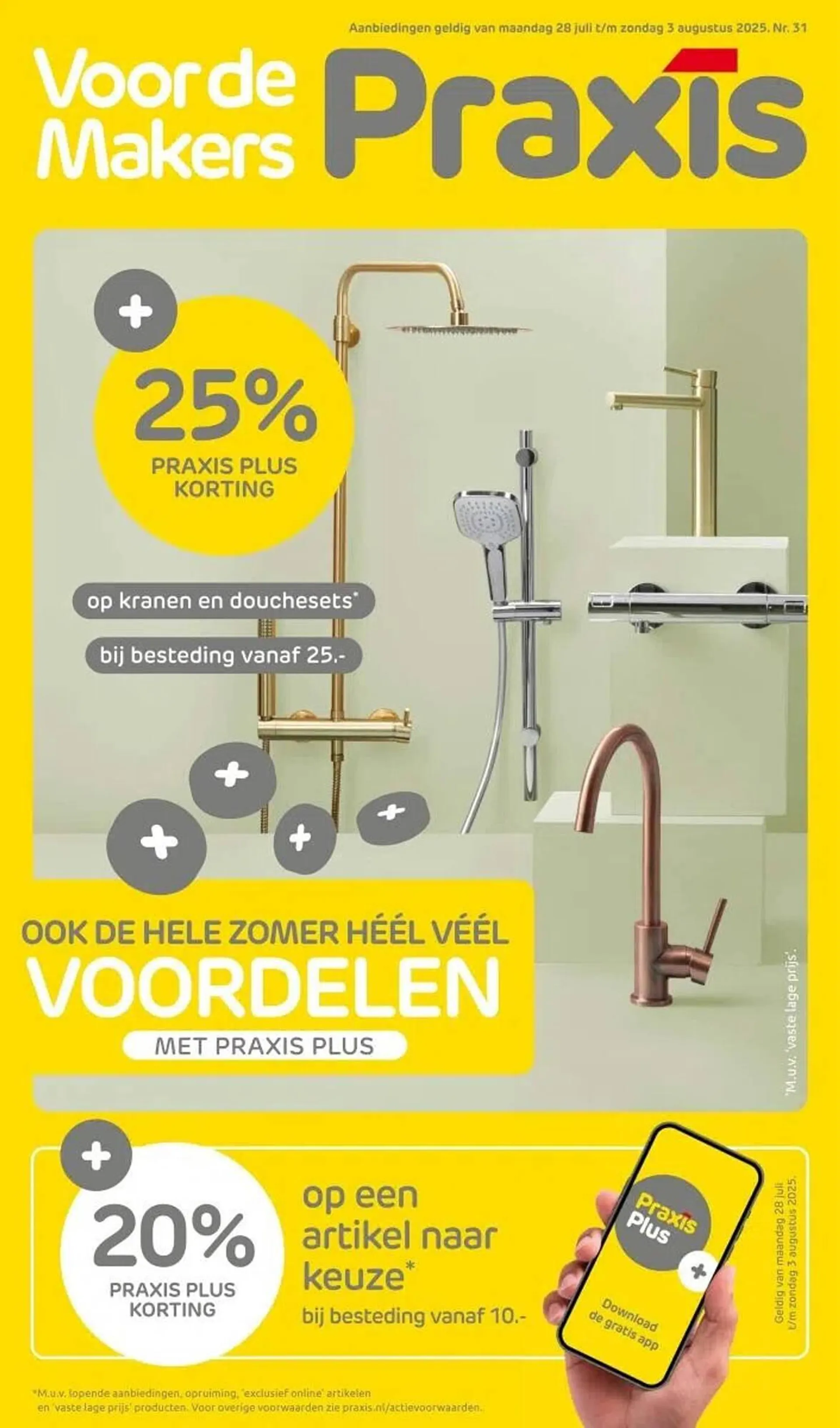 Praxis folder van 28 juli tot 3 augustus 2025 - Folder pagina 1