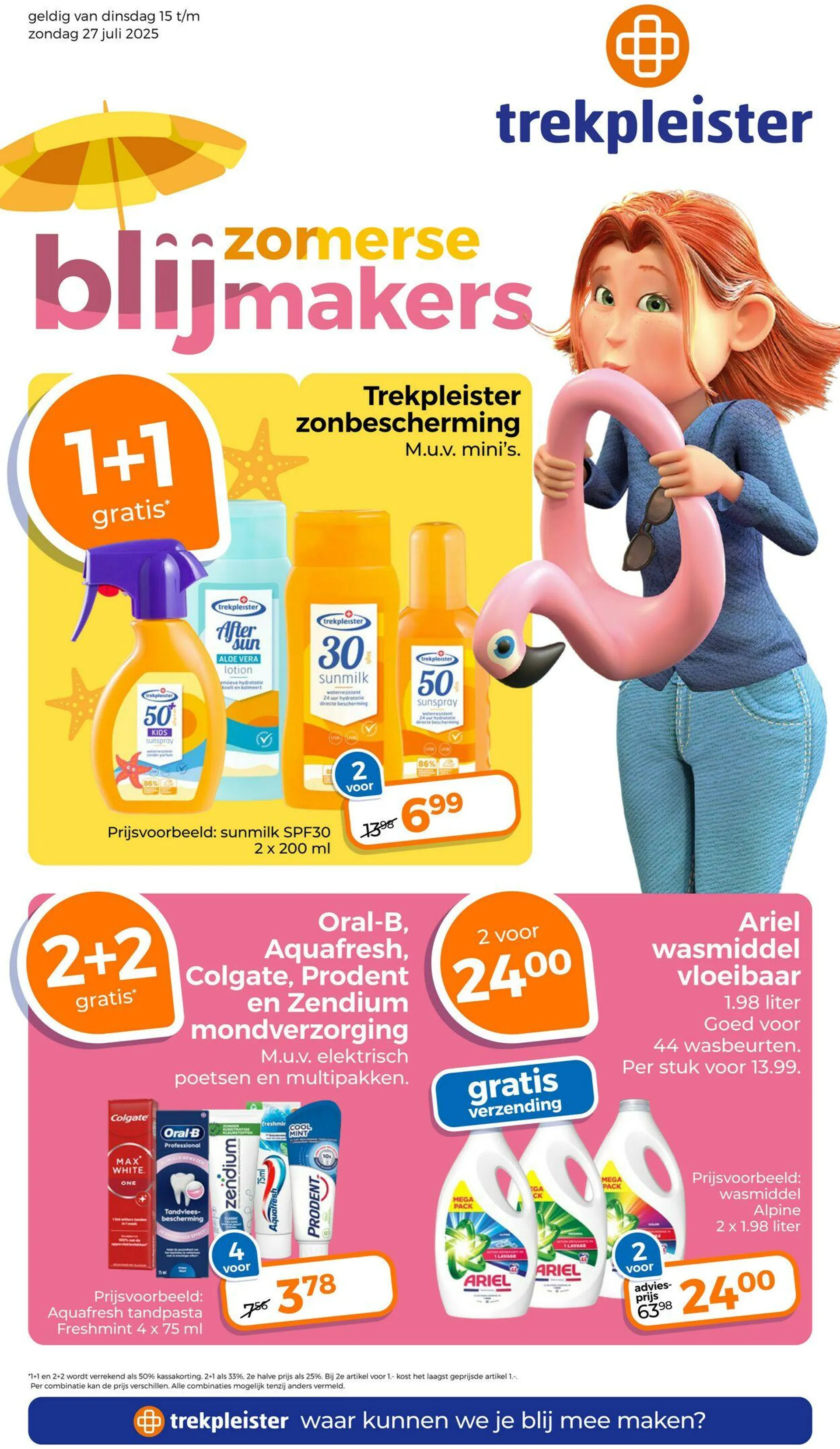 Trekpleister Actuele folder van 15 juli tot 27 juli 2025 - Folder pagina 1