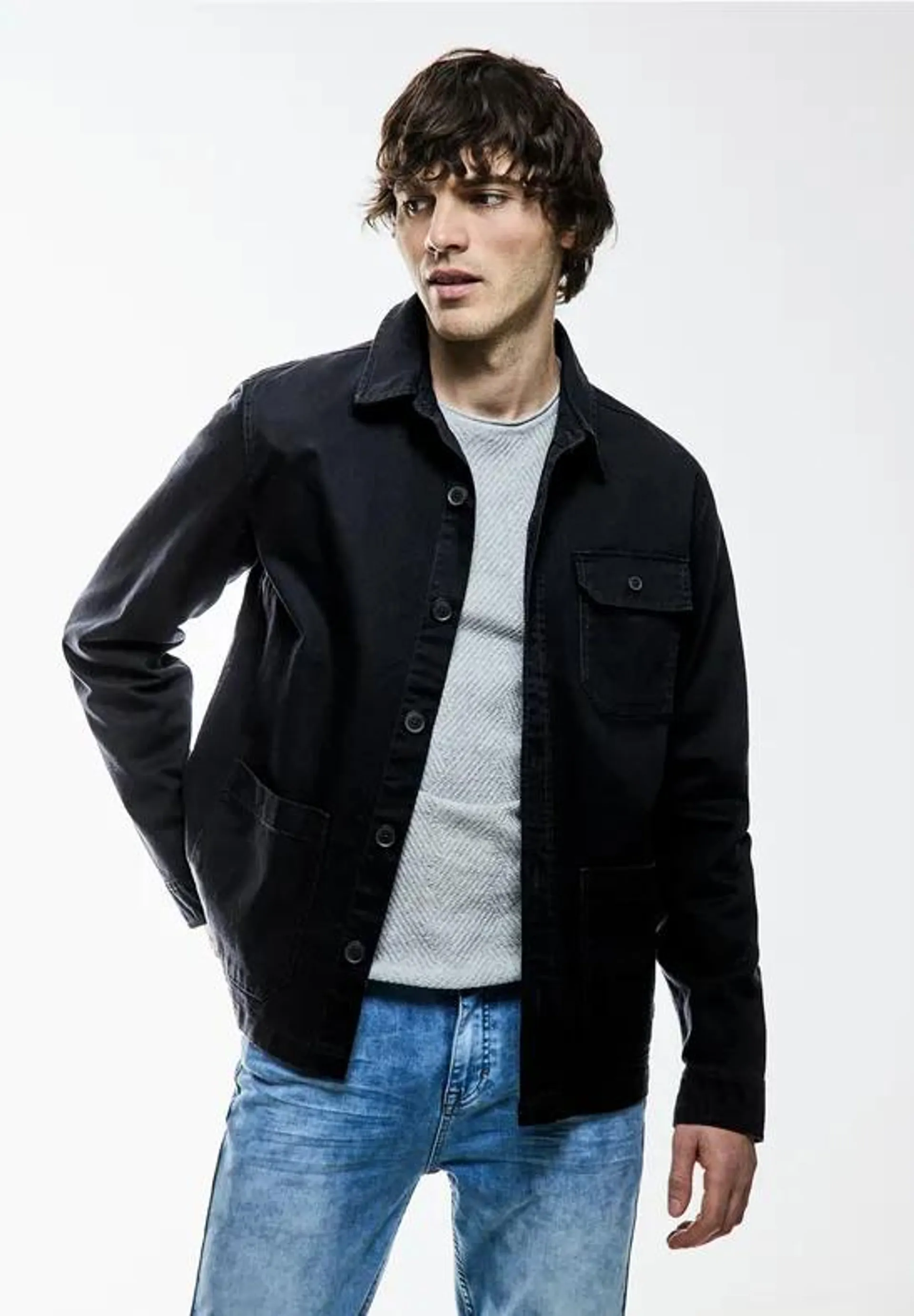 Overshirt in washed look