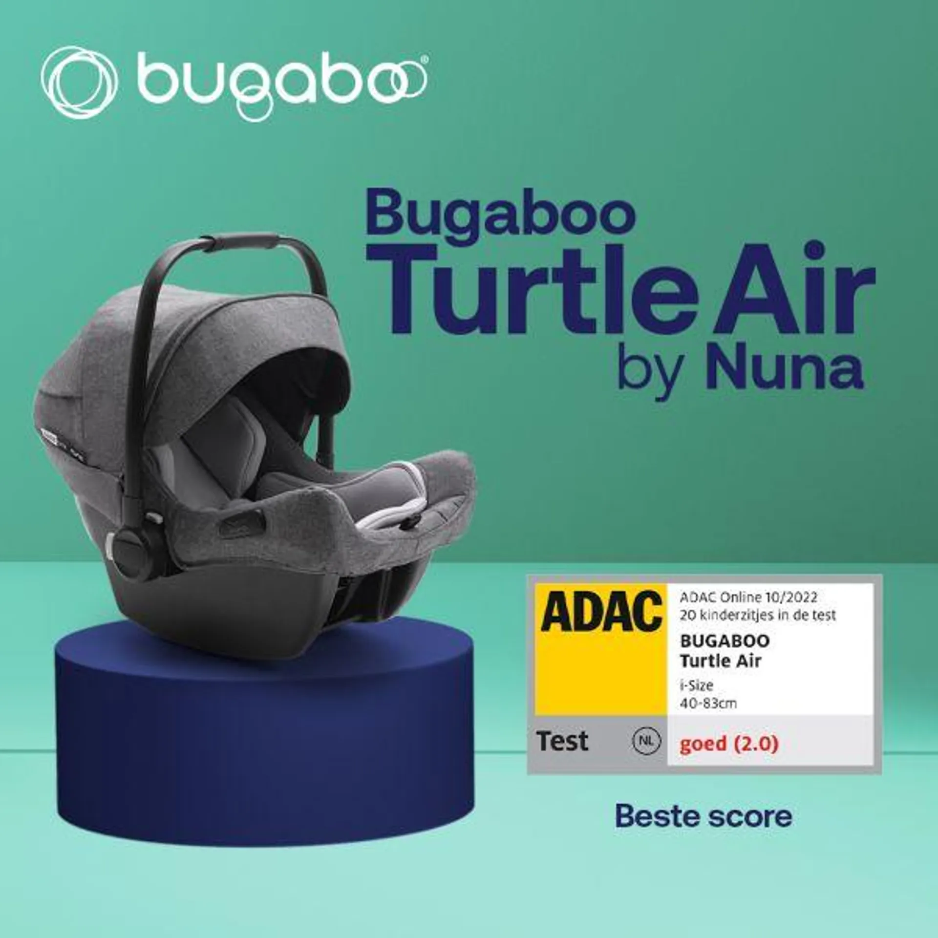 Bugaboo Turtle Air By Nuna Autostoeltje Grey