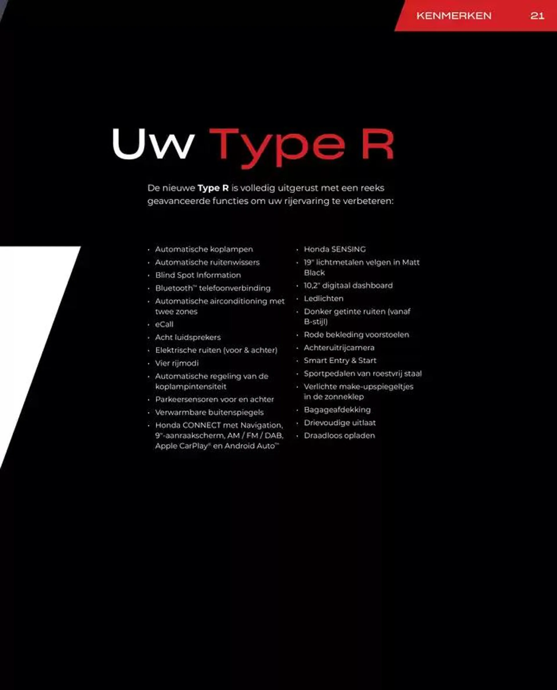 Civic Type R van 19 november tot 30 juni 2025 - Folder pagina 21