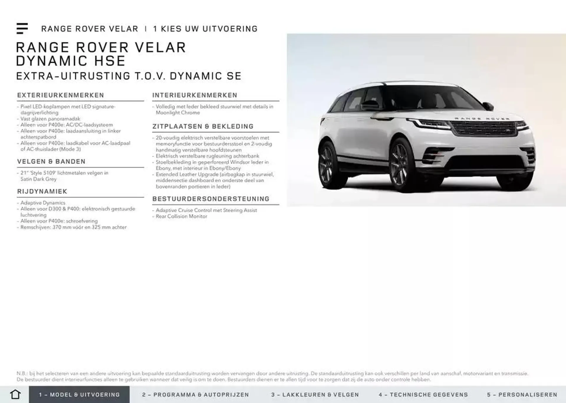 Range Rover Velar van 20 november tot 30 juni 2025 - Folder pagina 6