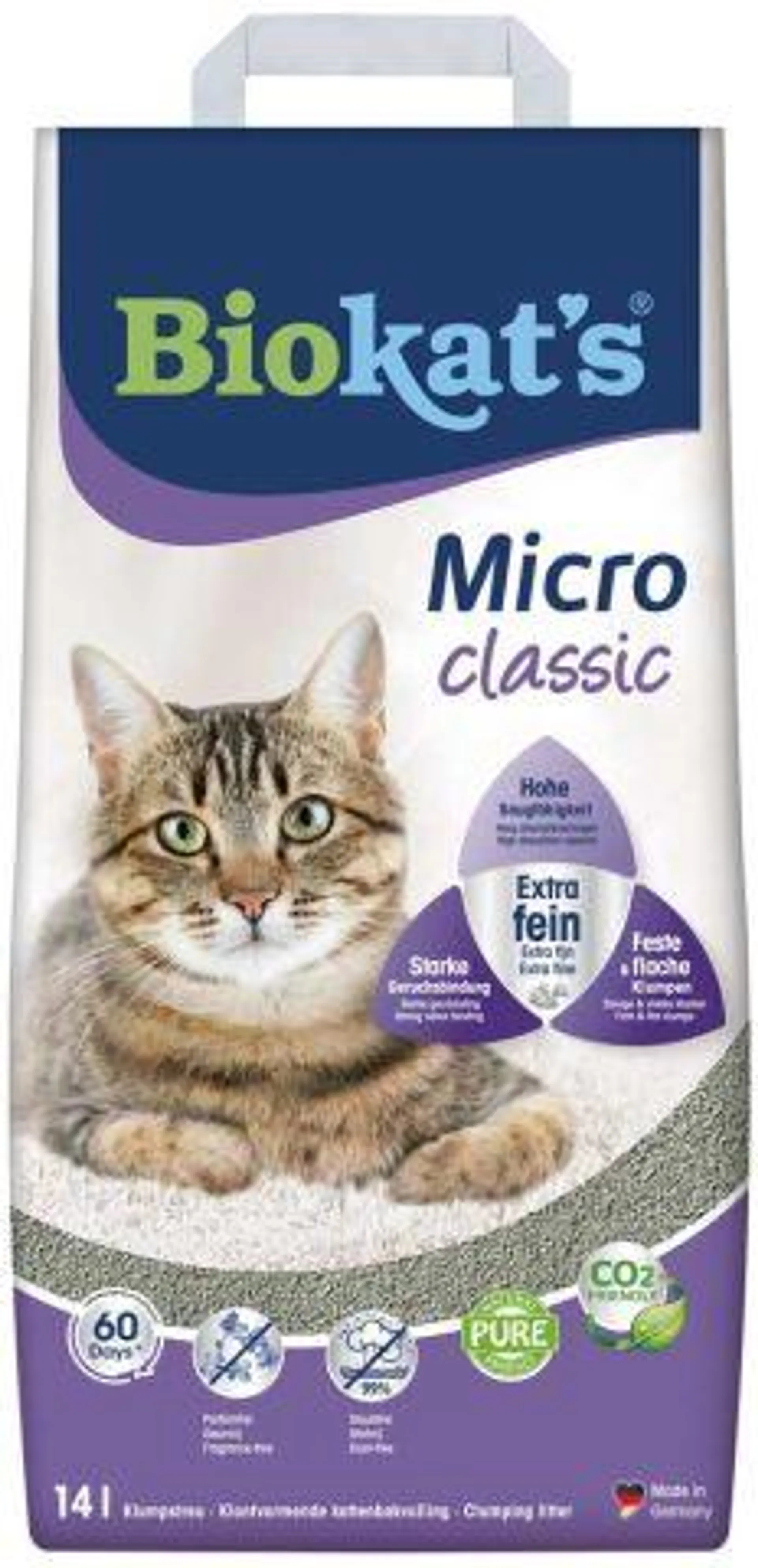 Biokat's Micro Classic - Kattenbakvulling - Heel fijn - 14 L