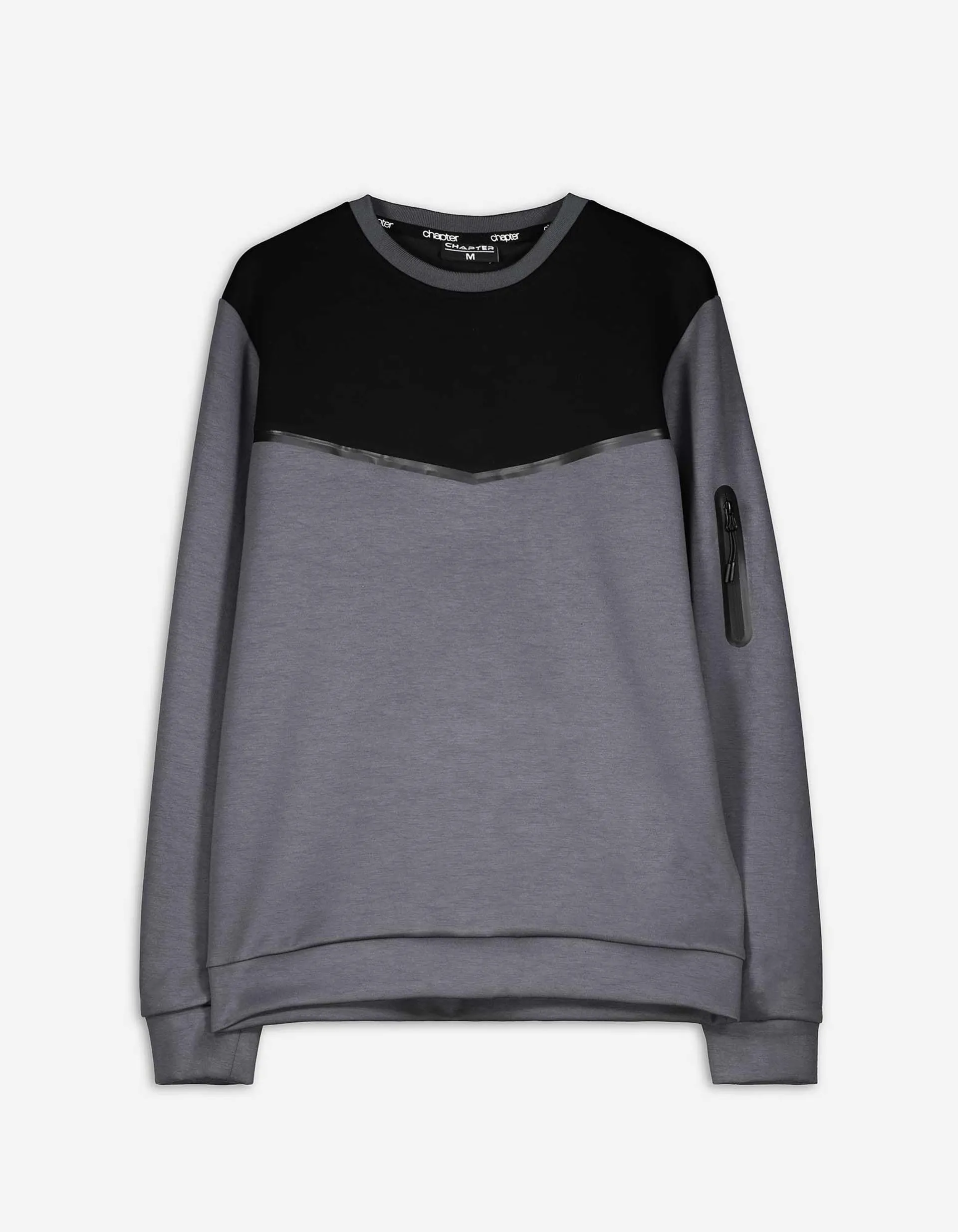 Sweatshirt - Ronde hals - zwart