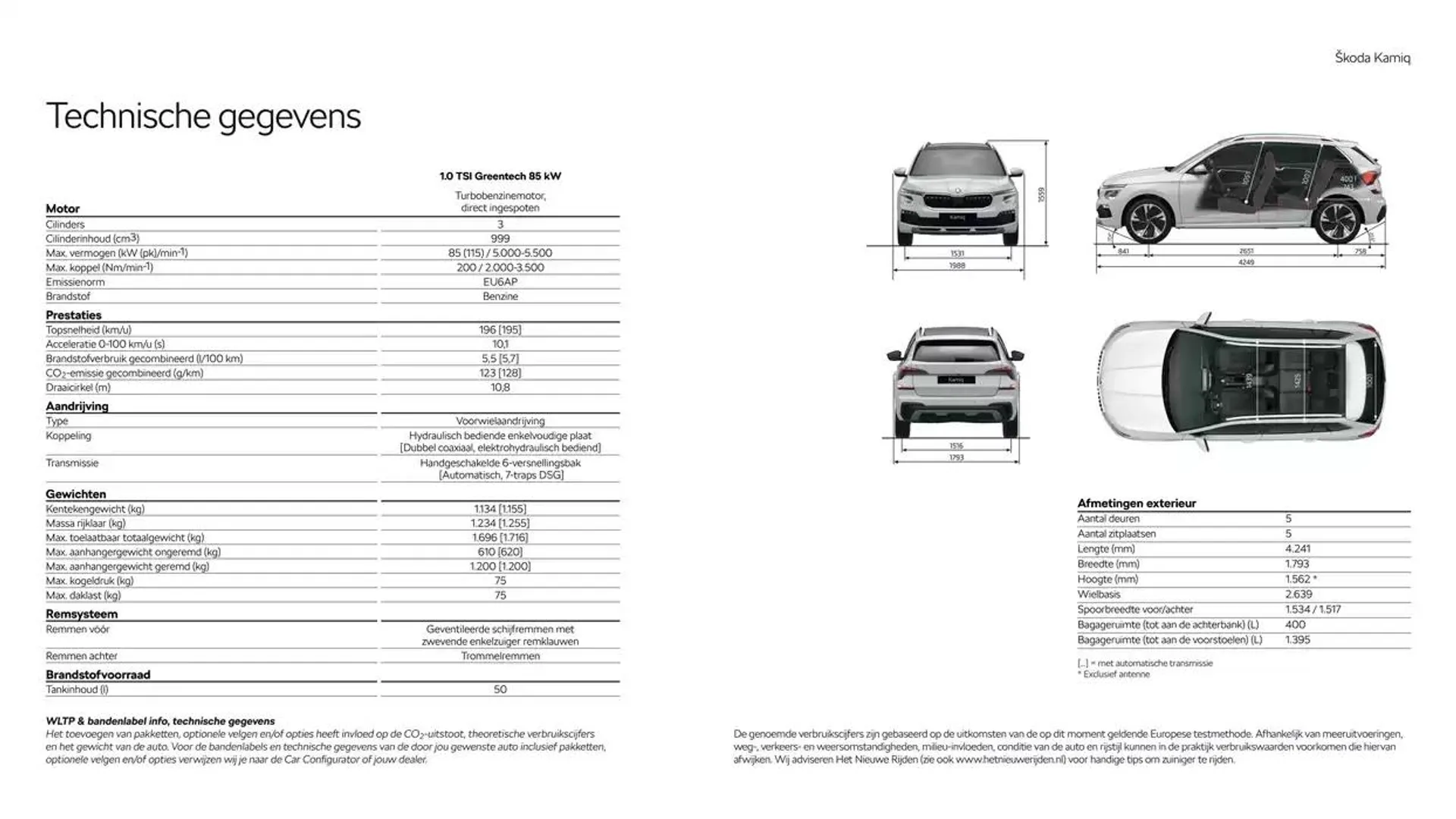 Škoda Kamiq prijslijst per 14 augustus 2024 van 22 oktober tot 22 oktober 2025 - Folder pagina 19
